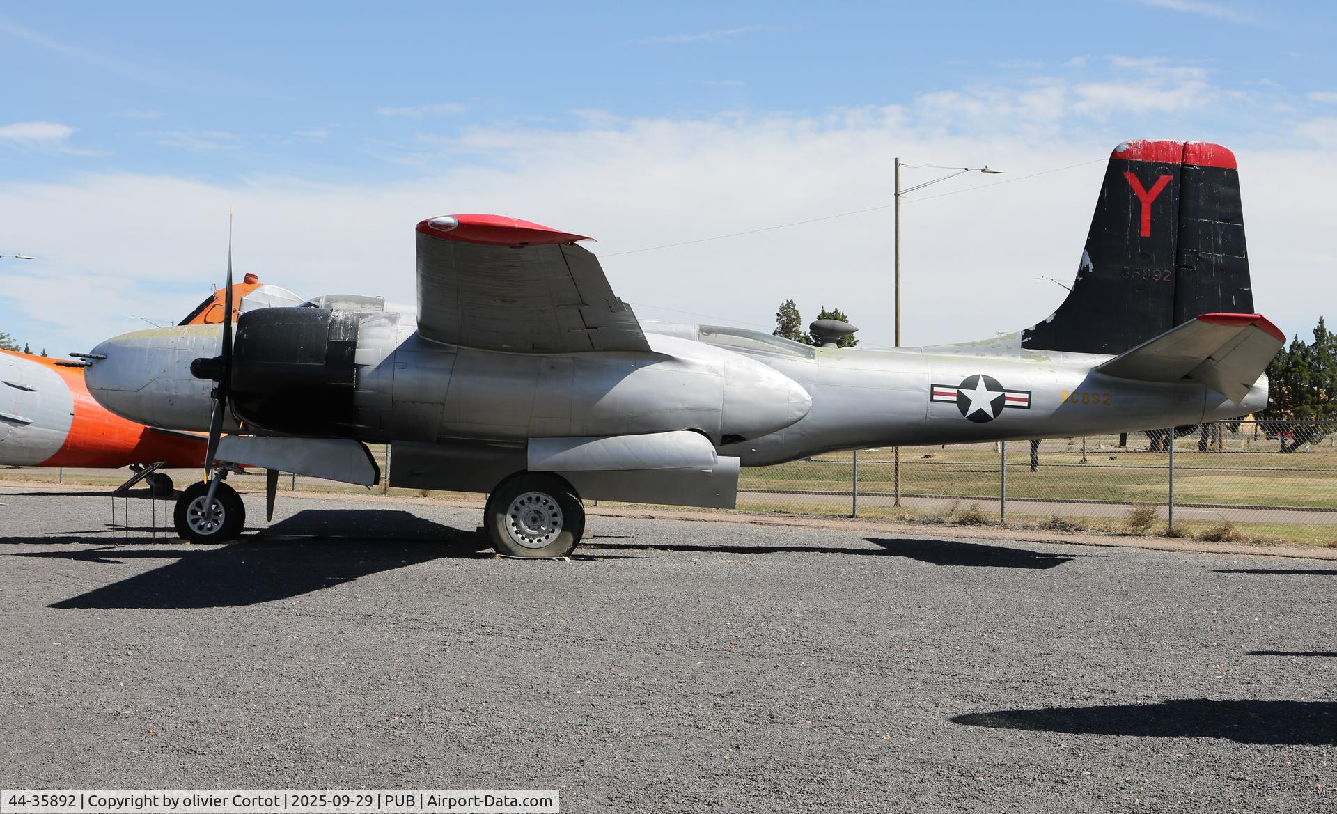 44-35892, 1944 Douglas A-26C Invader, c/n 29171, outside display