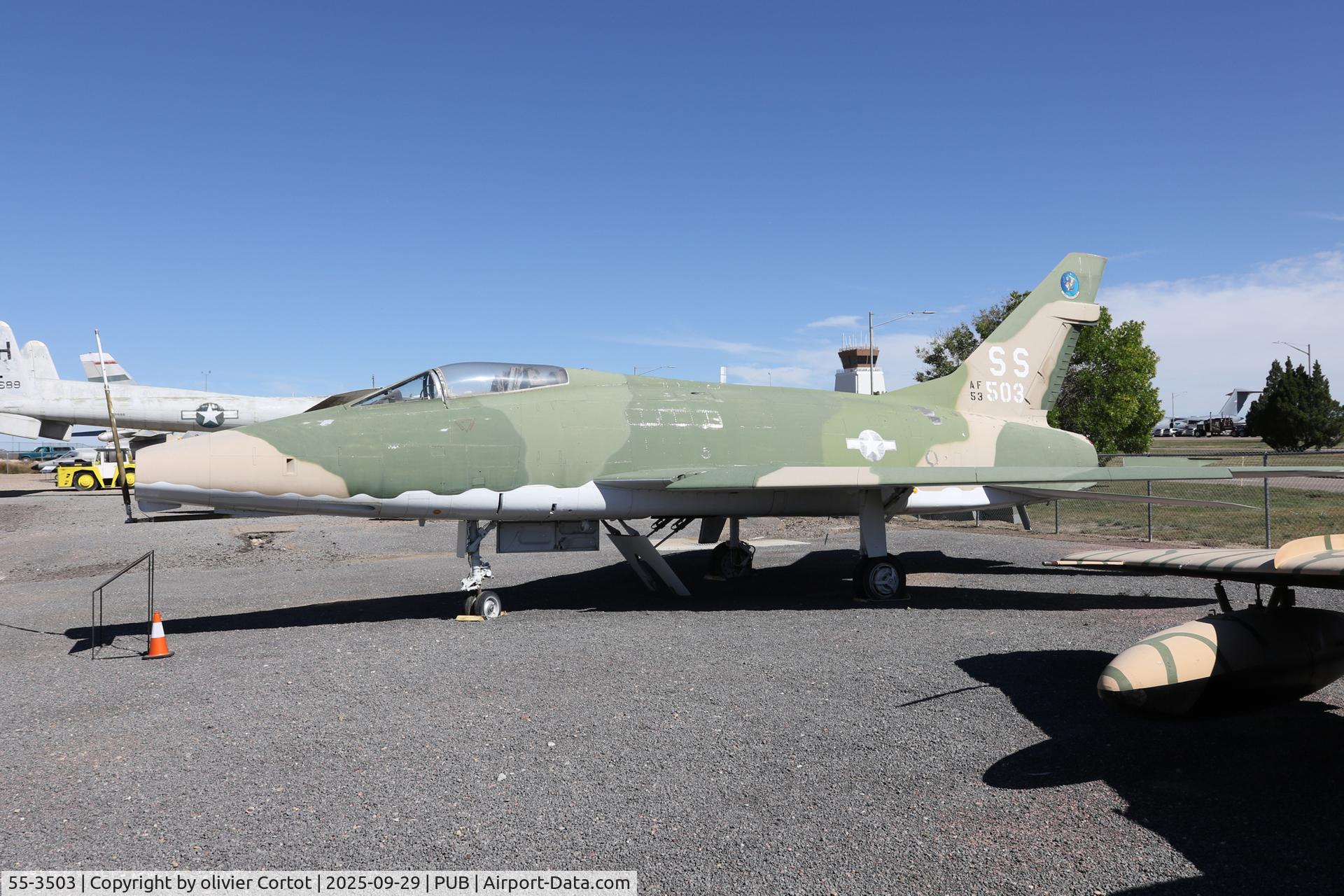 55-3503, 1954 North American F-100D Super Sabre, c/n 223-185, Pueblo aviation museum