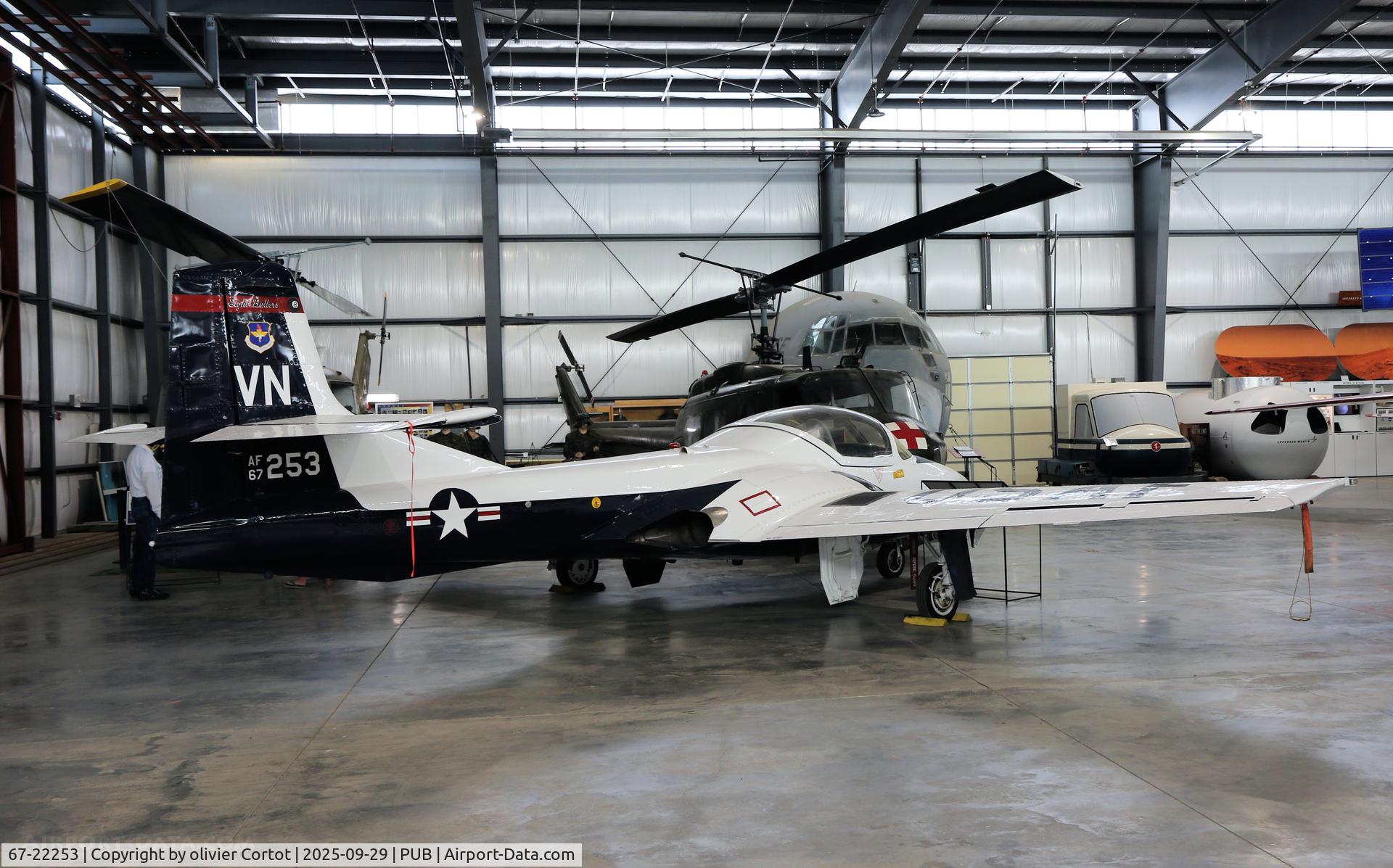 67-22253, 1967 Cessna T-37B Tweety Bird, c/n 41062, Pueblo aviation museum