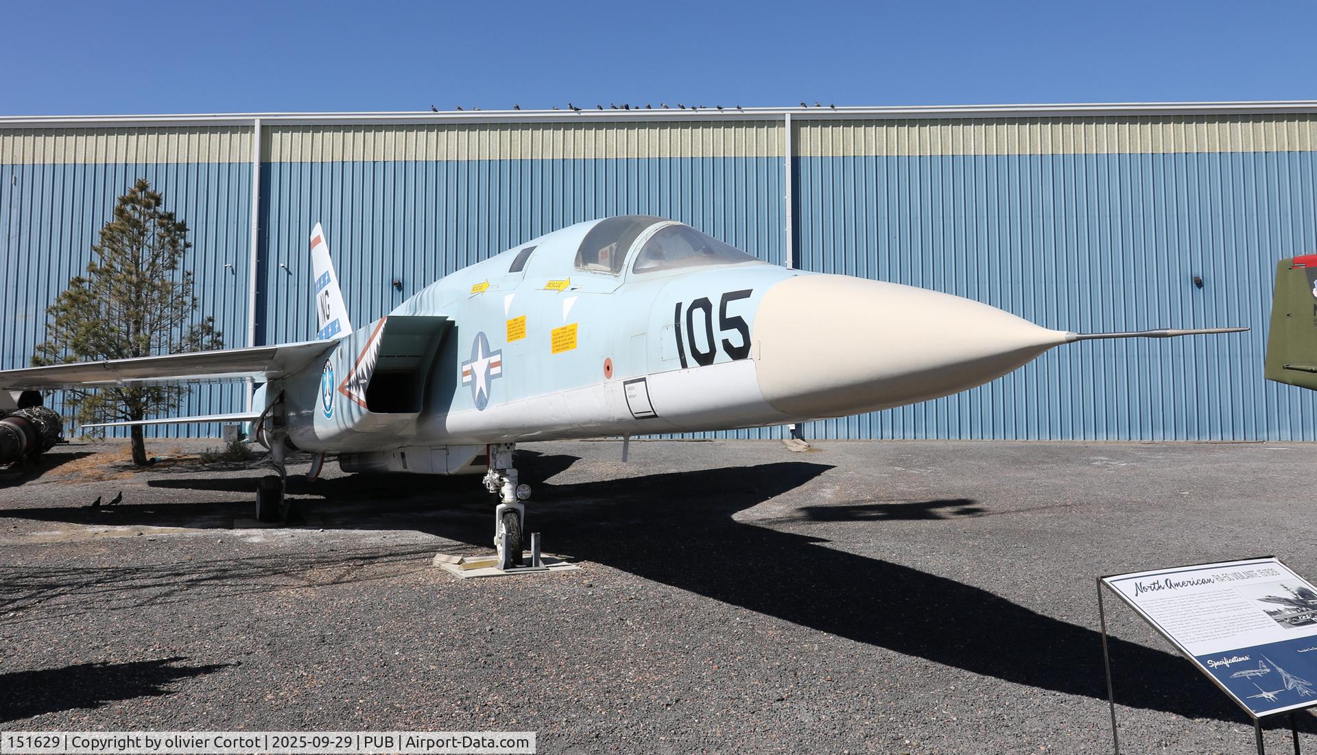 151629, North American RA-5C Vigilante, c/n NA283-35, Pueblo aviation museum