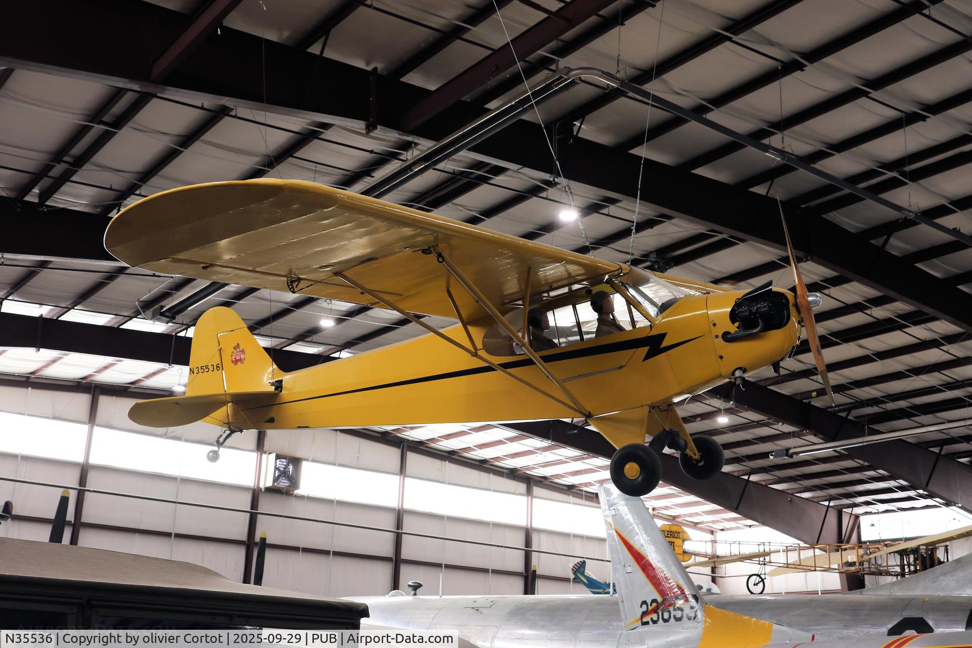 N35536, 1941 Piper J3C-90 Cub, c/n 6441, Pueblo aviation museum
