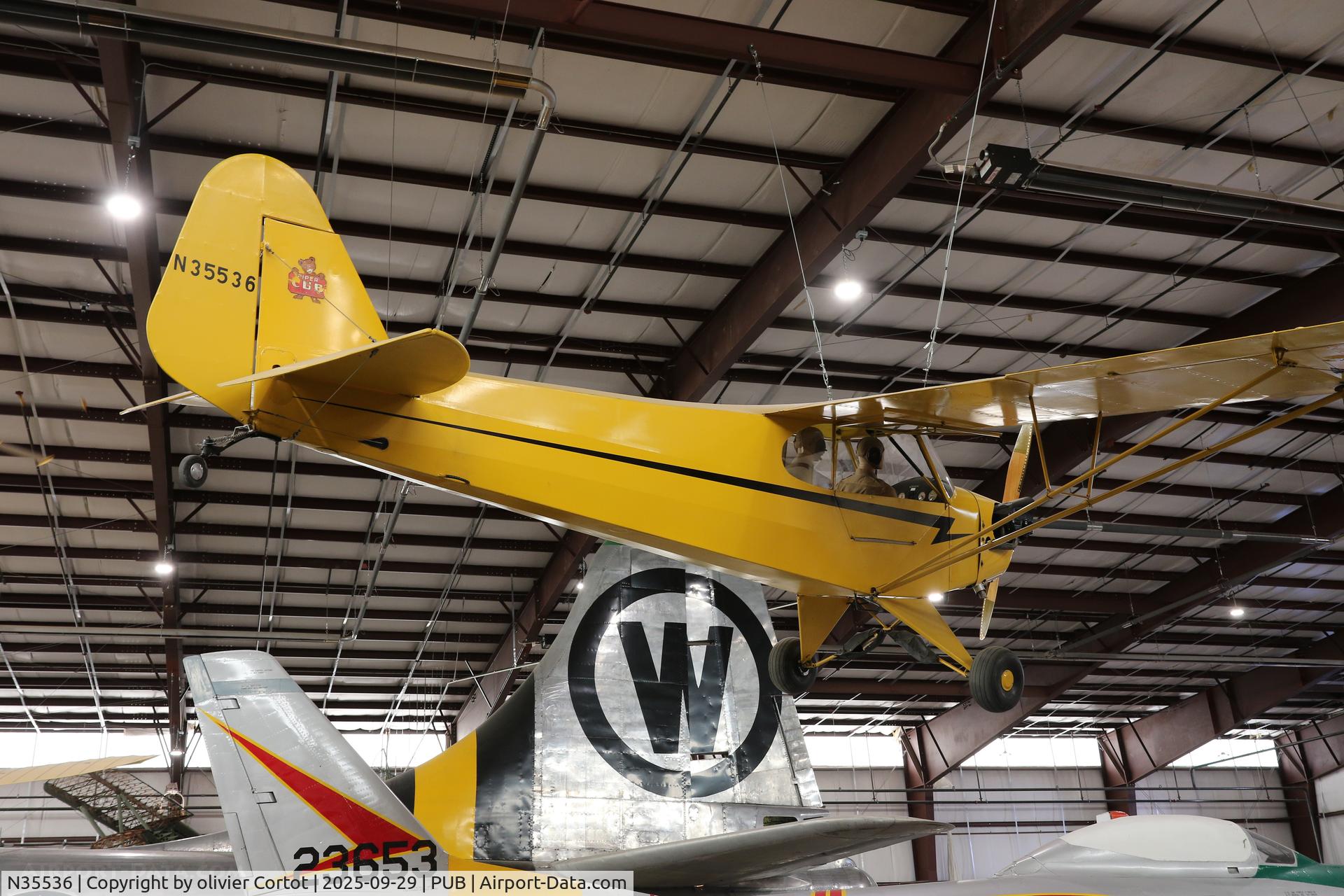 N35536, 1941 Piper J3C-90 Cub, c/n 6441, Pueblo aviation museum