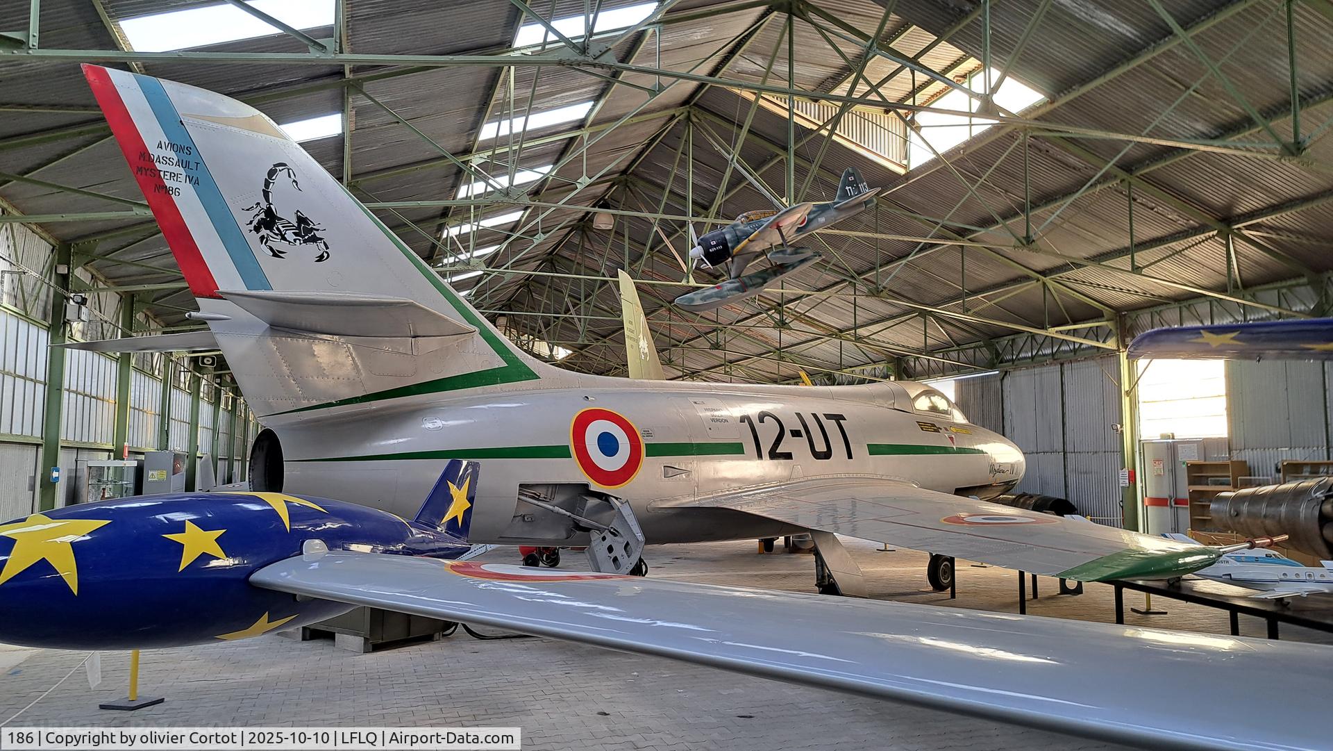 186, Dassault Mystere IVA, c/n 186, museum display