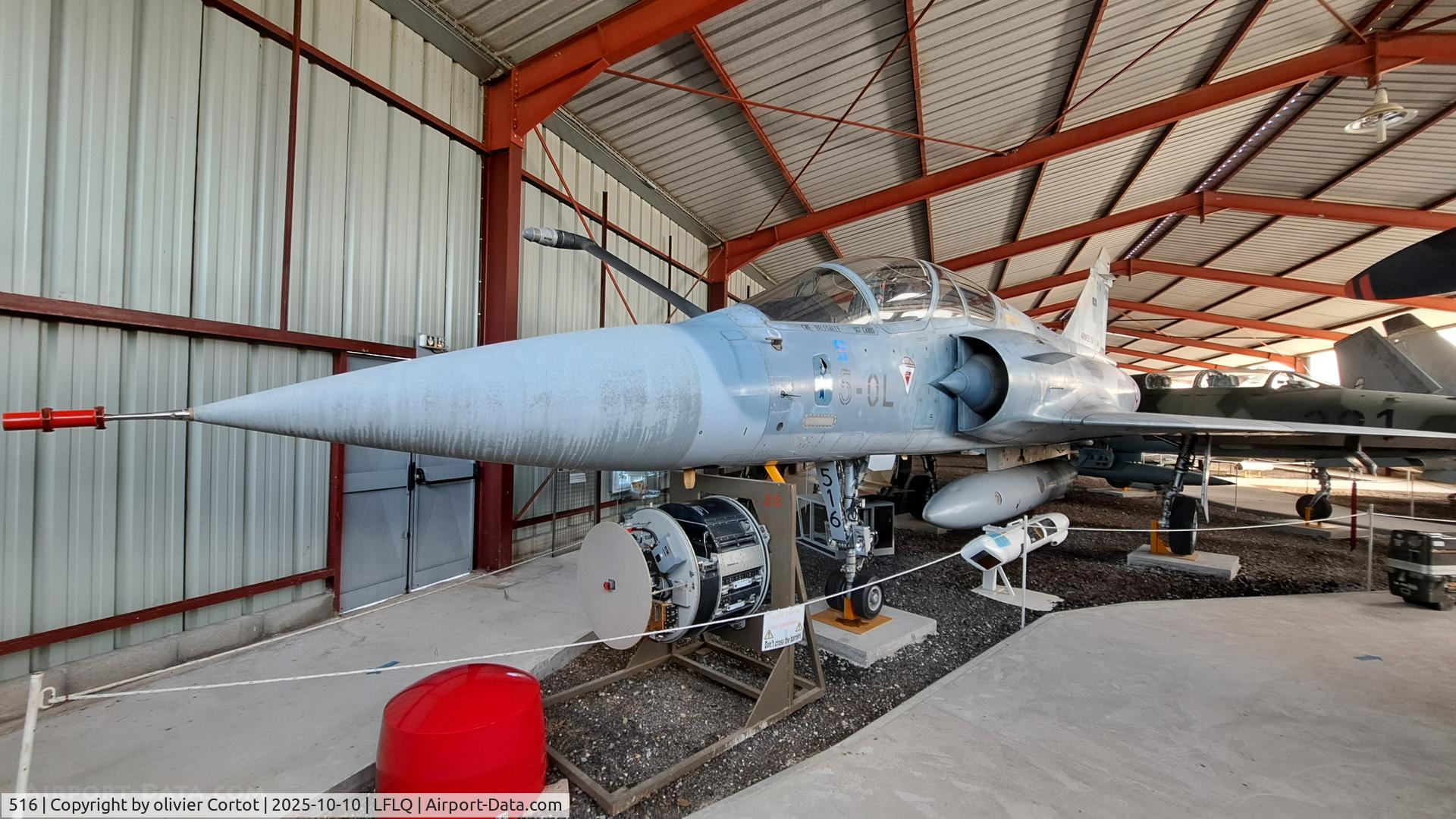 516, Dassault Mirage 2000B, c/n 199, museum display