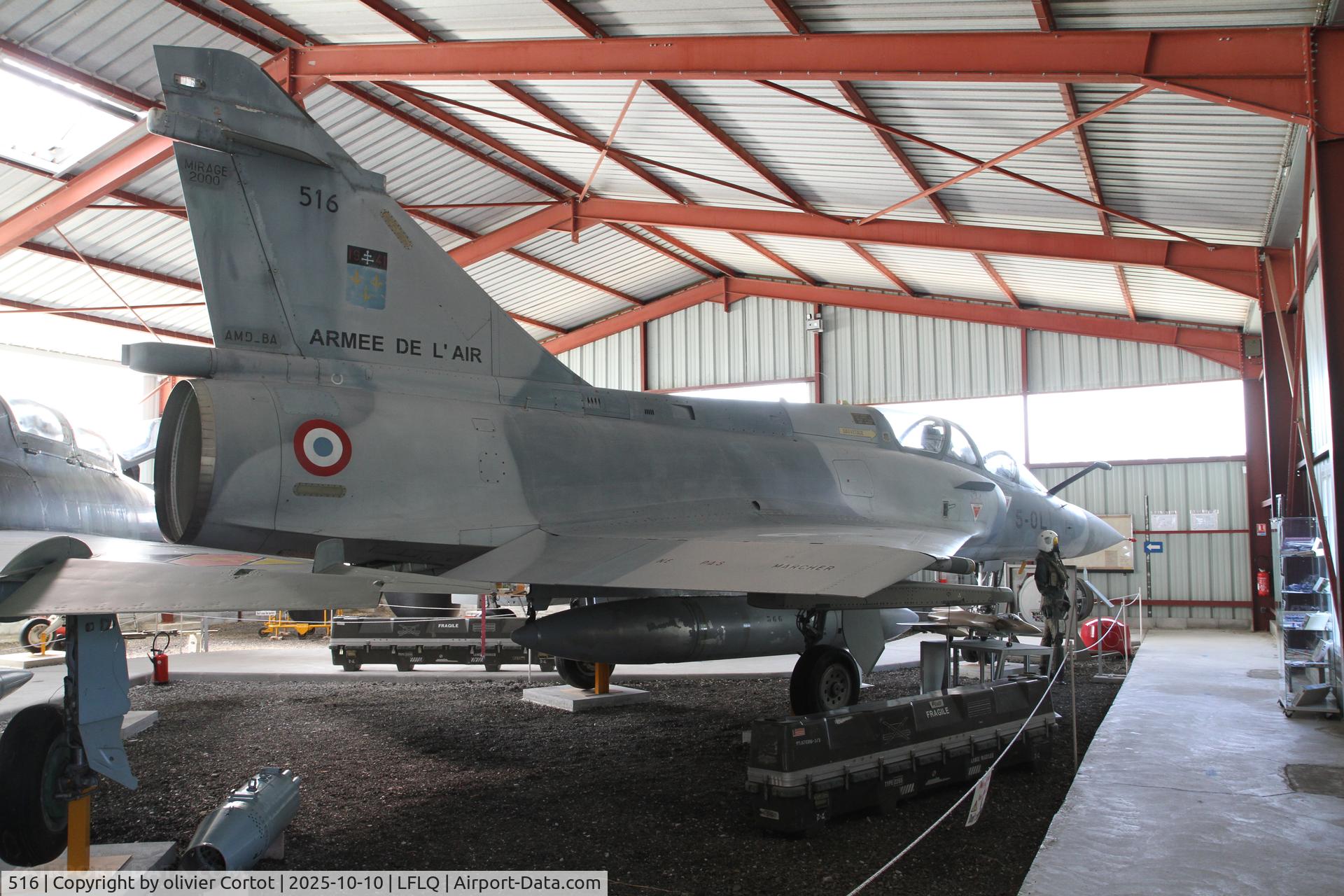 516, Dassault Mirage 2000B, c/n 199, museum display