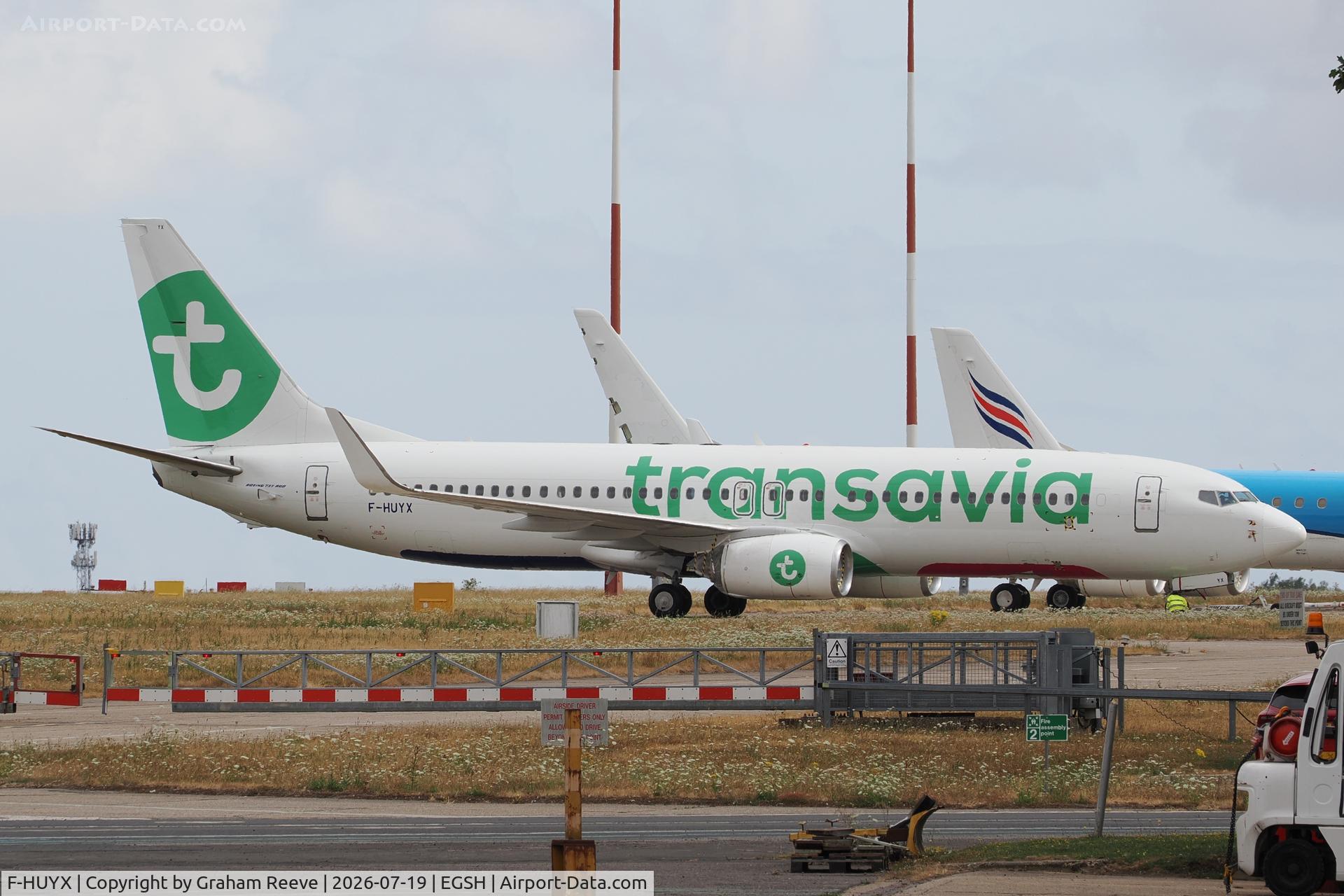 F-HUYX, 2014 Boeing 737-8GP(WL), c/n 39825 l/n 5127, Parked at Norwich.