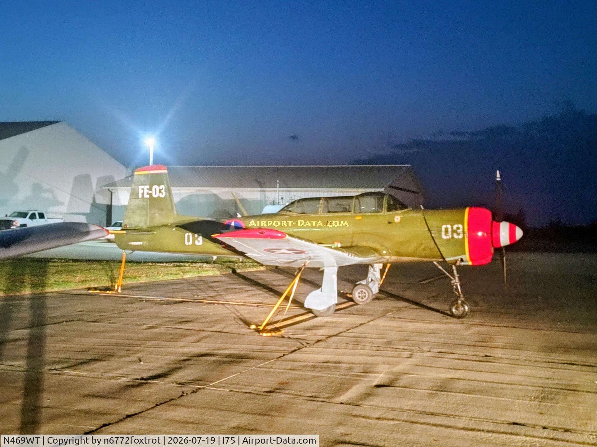 N469WT, 1985 Nanchang CJ-6A, c/n 4132024, On the ramp headed to AirVenture 2026