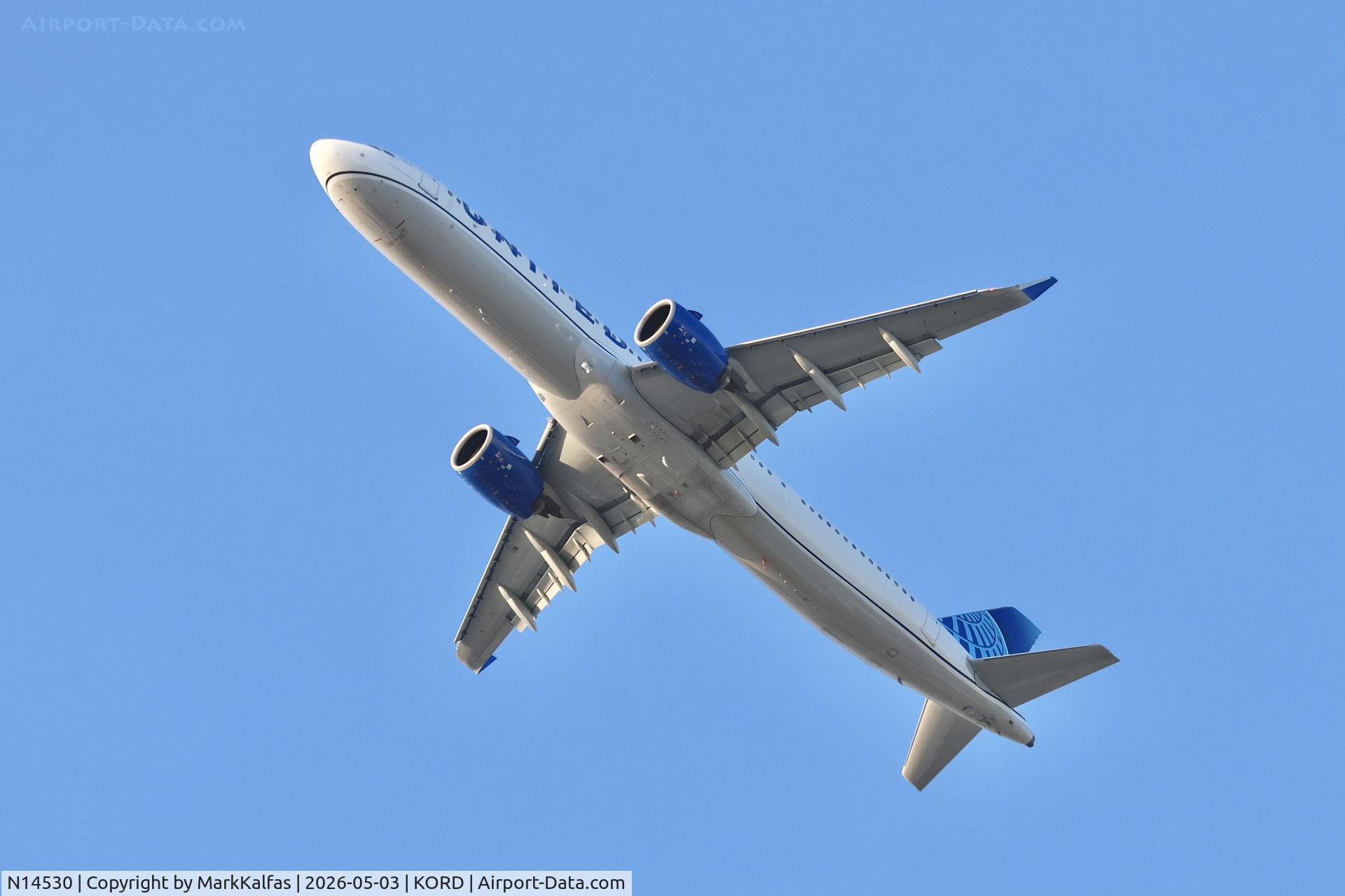 N14530, Fairbanks HOMEBUILT-02, c/n 0076, A21N United Airlines Airbus A321-271NX N14530 departing 28R KORD