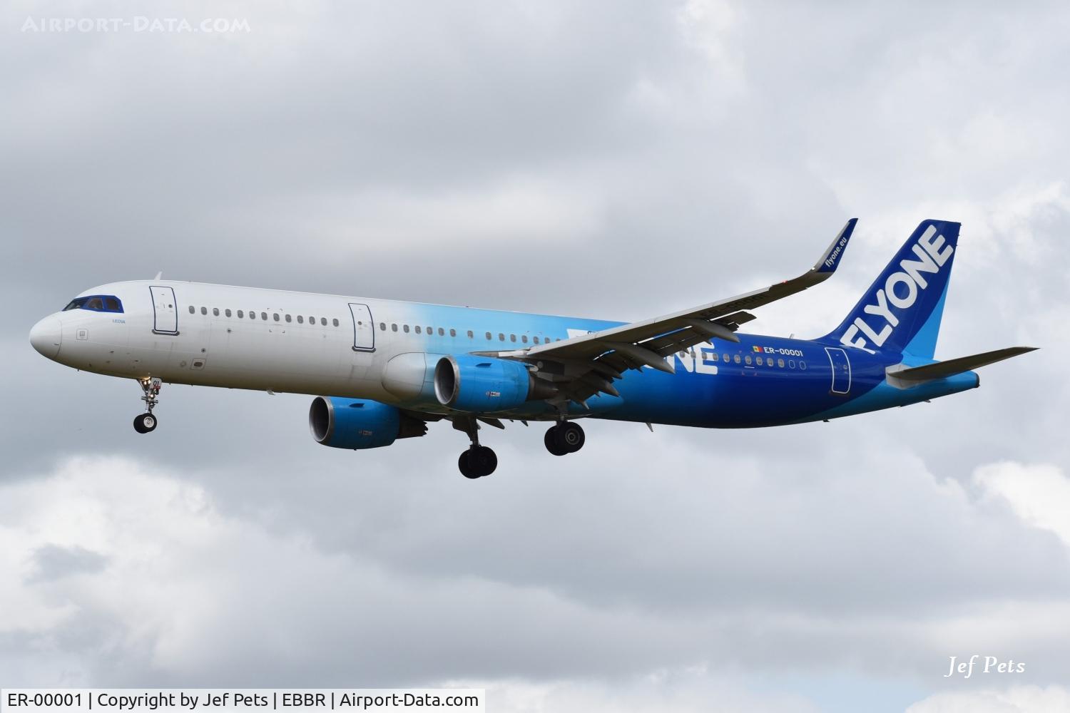 ER-00001, 2014 Airbus A321-211, c/n 6376, Landing at Brussels Airport on 2026-07-19. Ex D-AIAE.