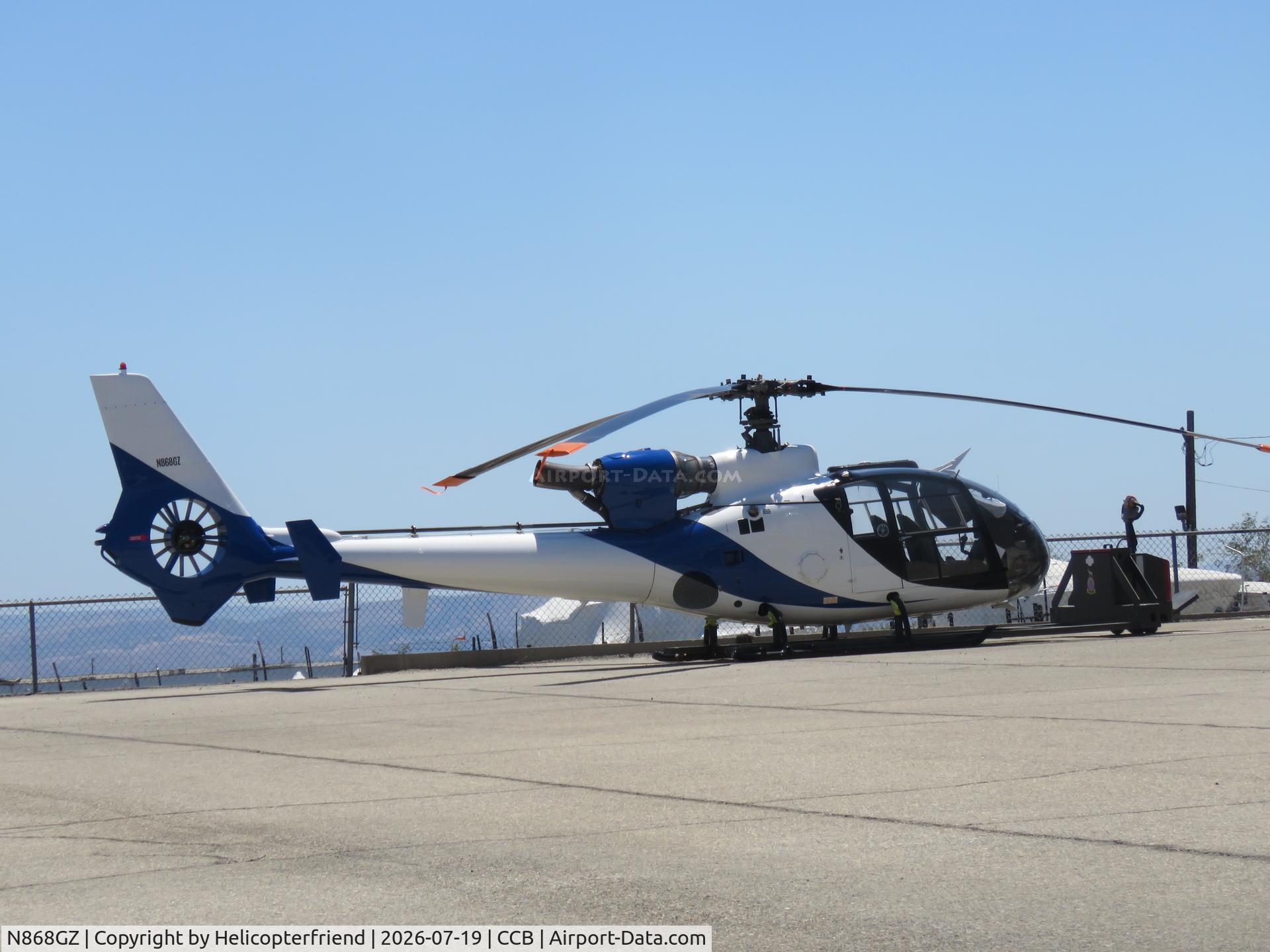 N868GZ, Aérospatiale SA-341F Gazelle, c/n 1281, Parked at paint shop