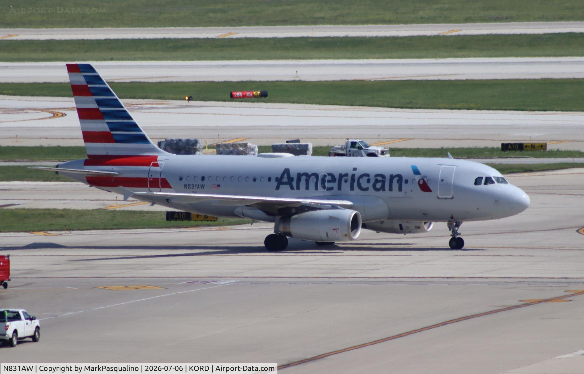 N831AW, 2001 Airbus A319-132, c/n 1576, Airbus A319-132