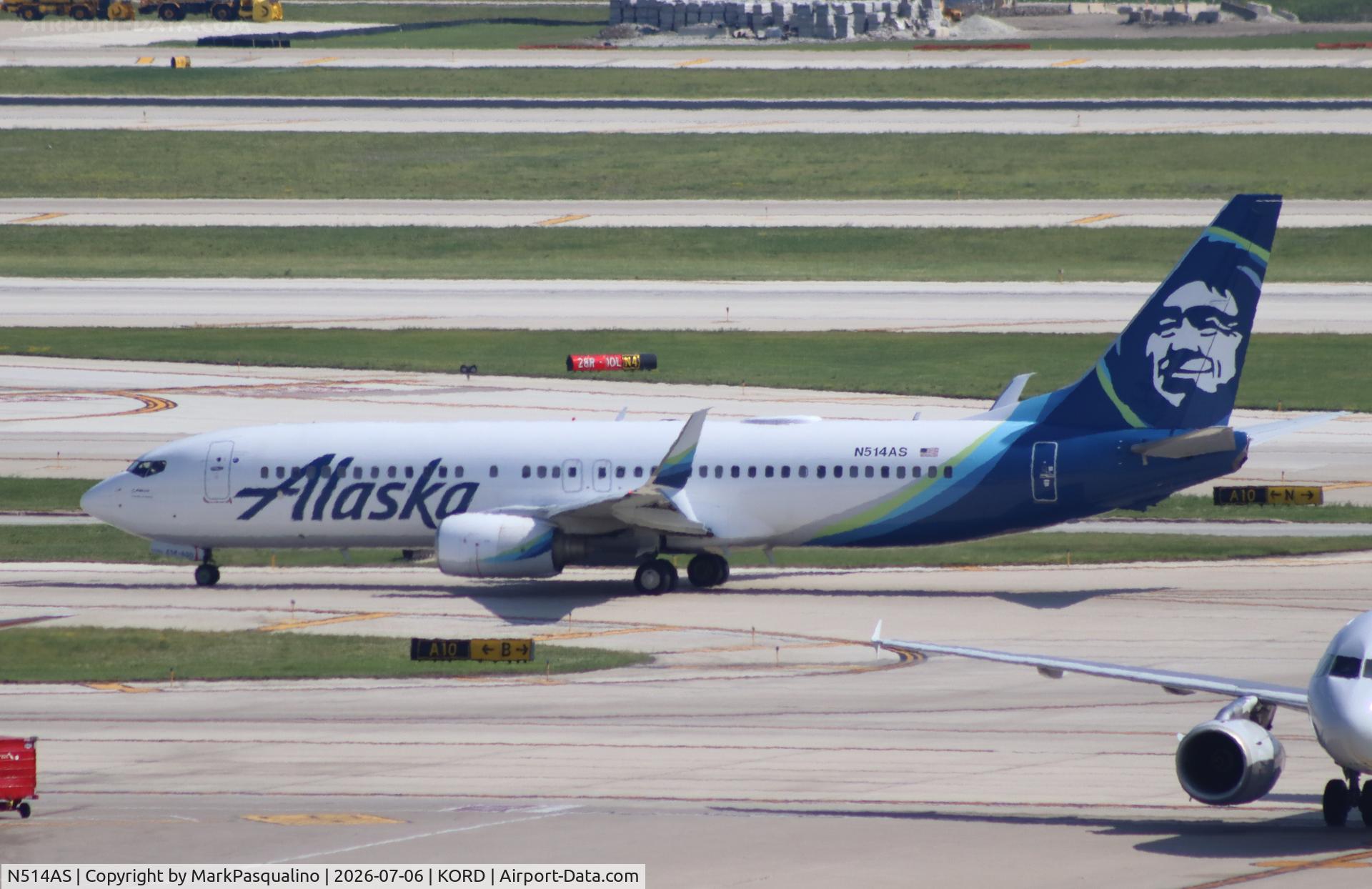 N514AS, 2008 Boeing 737-890, c/n 35193, Boeing 737-890