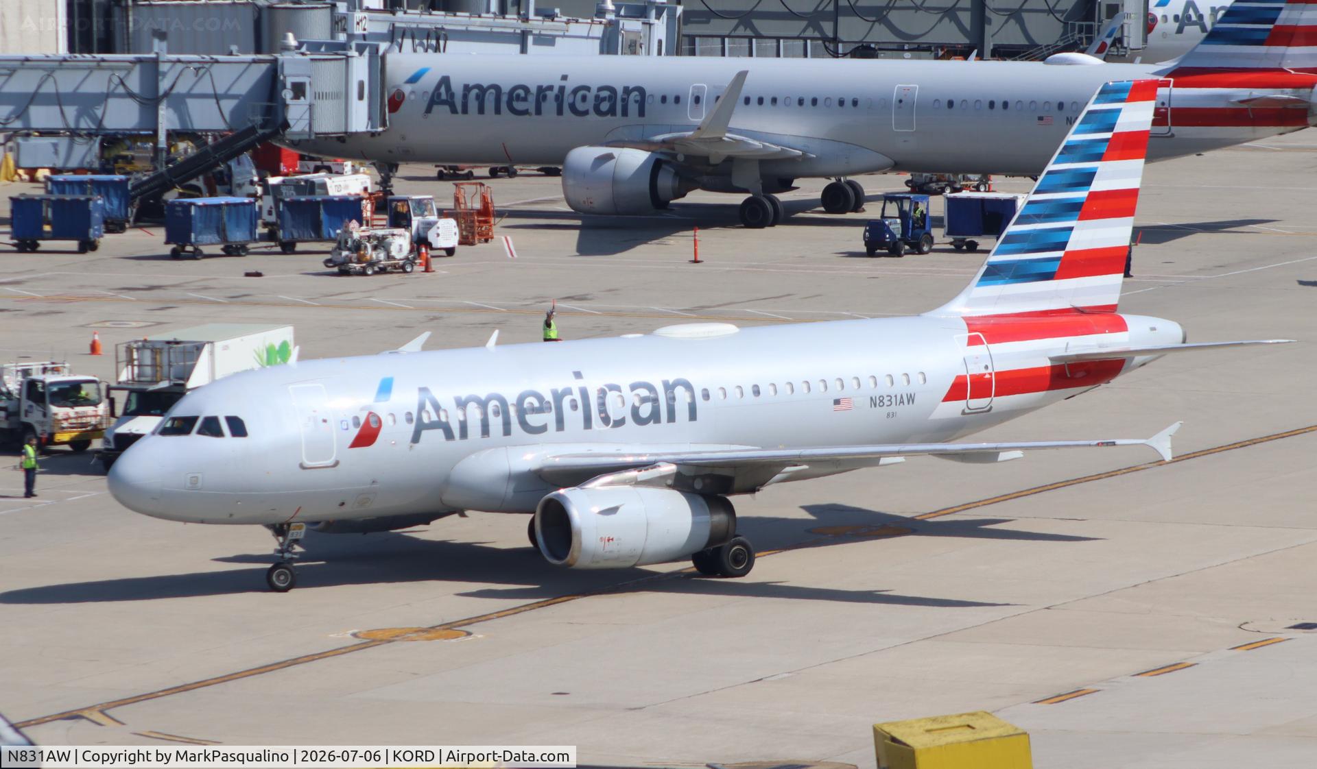 N831AW, 2001 Airbus A319-132, c/n 1576, Airbus A319132
