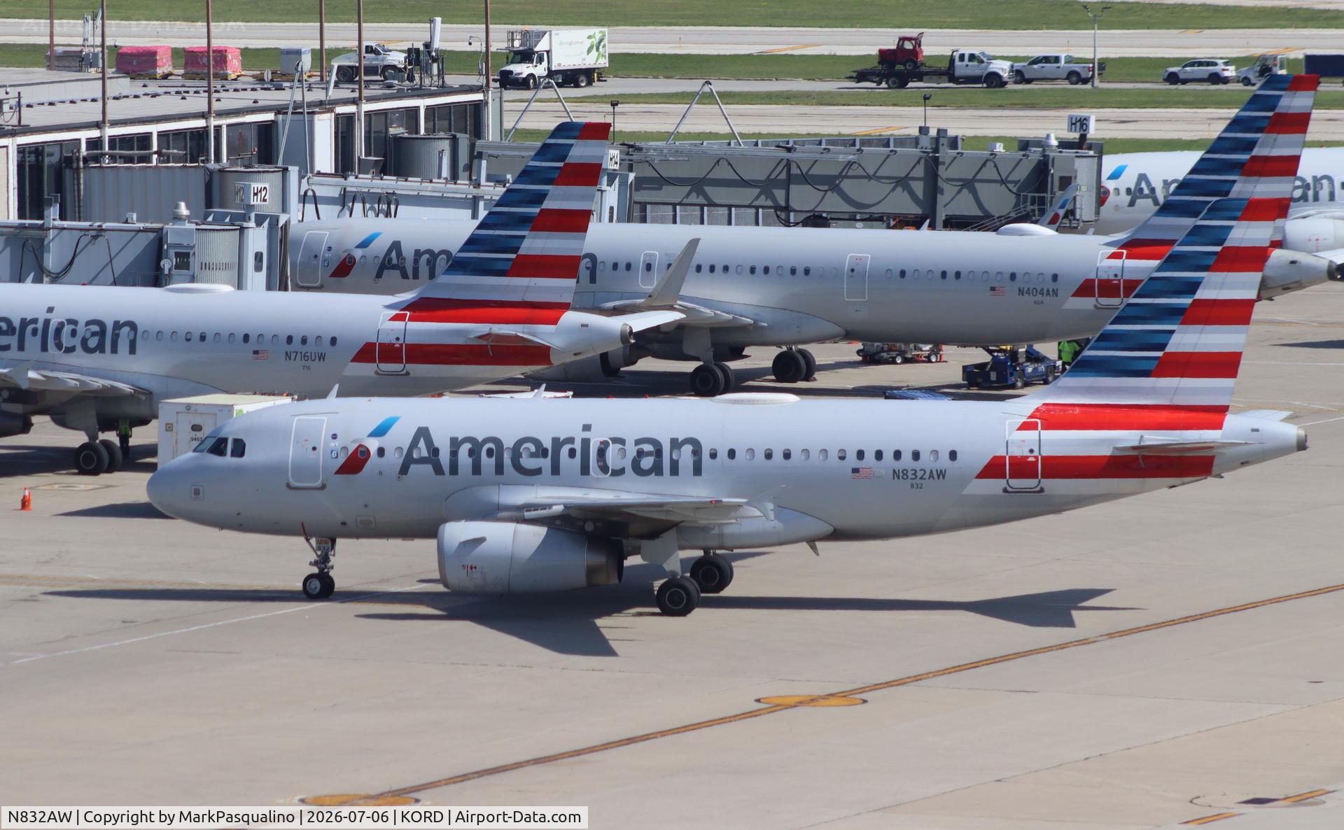 N832AW, 2001 Airbus A319-132, c/n 1643, Airbus A319-132