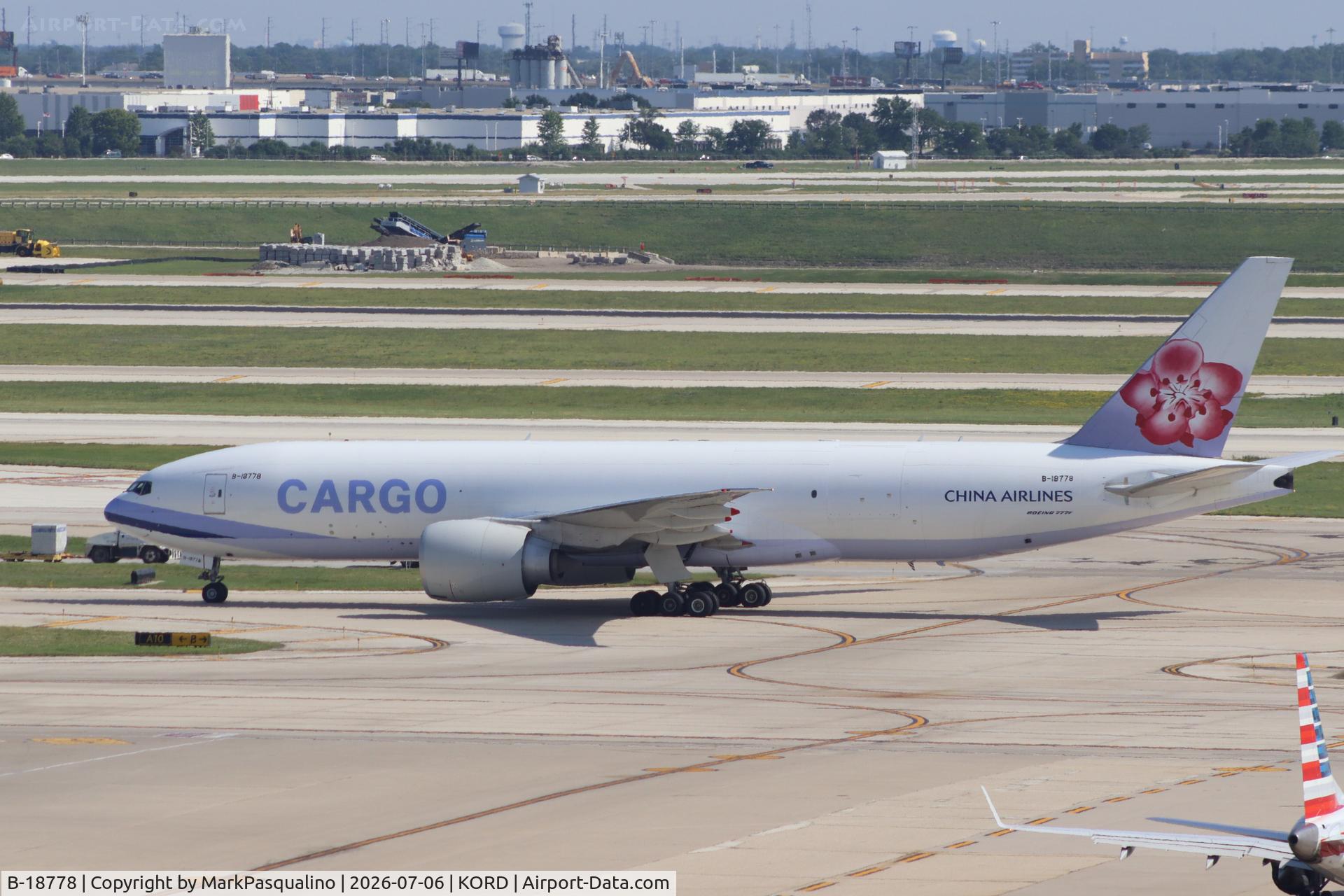 Aircraft B-18778, 2022 Boeing 777F, c/n 68057 l/n 1747, Boeing 777F, at KORD, photo by MarkPasqualino
