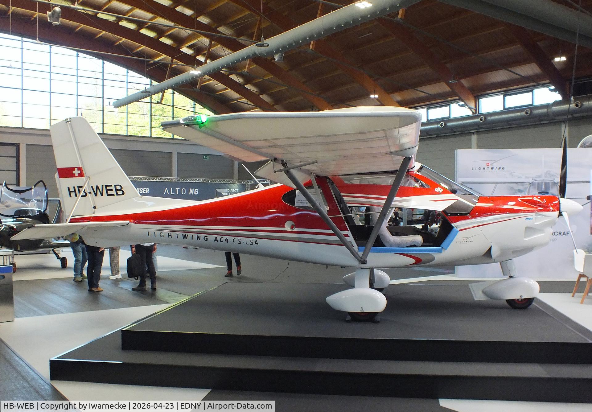 HB-WEB, 2017 Lightwing AC4 CS-LSA, c/n 003, Lightwing AC4 CS LSA at the AERO 2026, Friedrichshafen