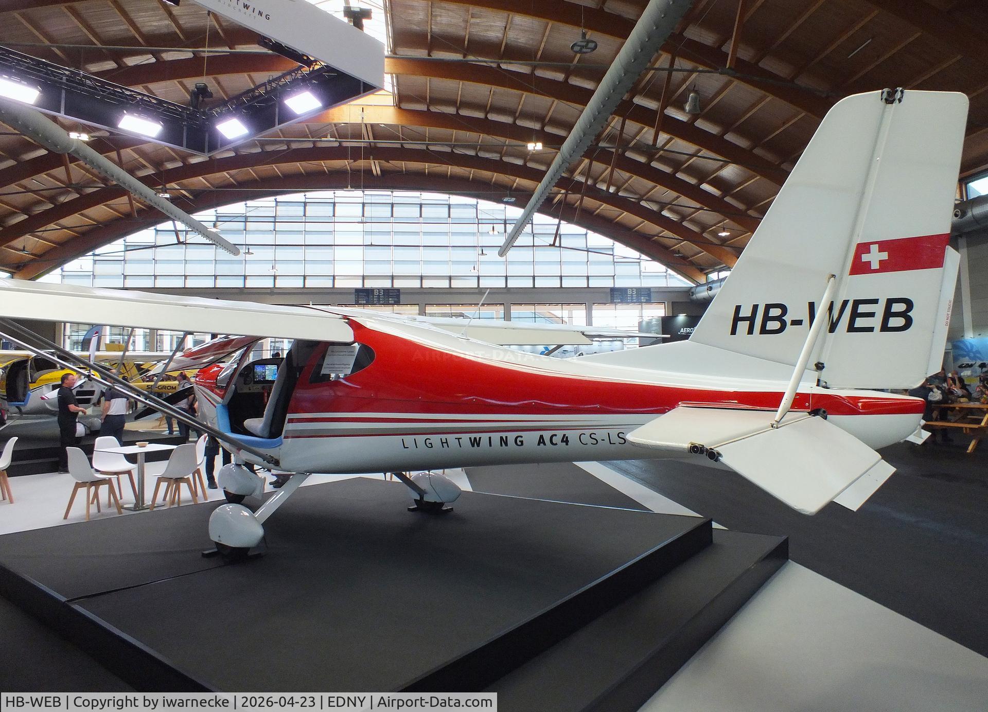 HB-WEB, 2017 Lightwing AC4 CS-LSA, c/n 003, Lightwing AC4 CS LSA at the AERO 2026, Friedrichshafen