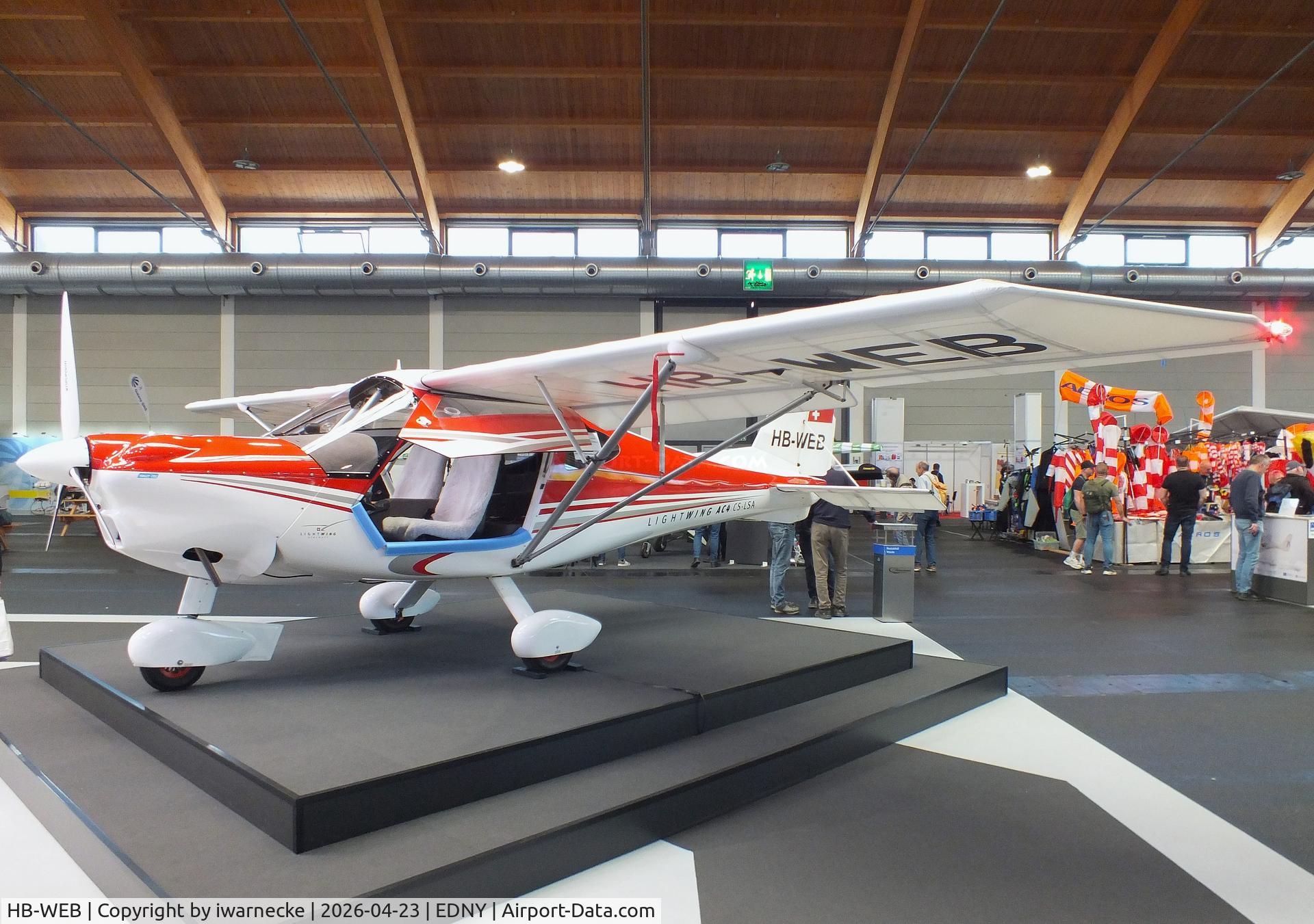 HB-WEB, 2017 Lightwing AC4 CS-LSA, c/n 003, Lightwing AC4 CS LSA at the AERO 2026, Friedrichshafen