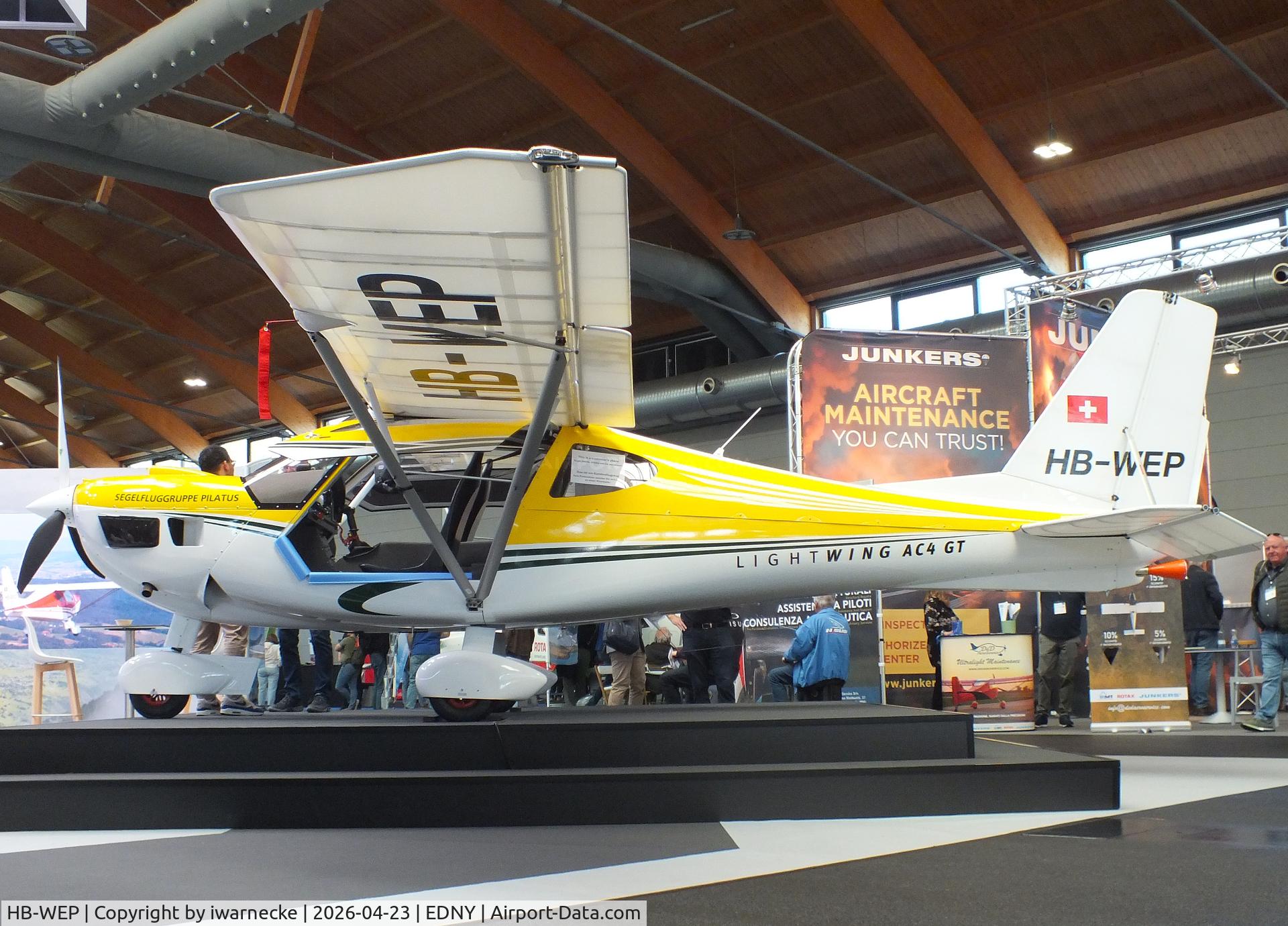 HB-WEP, Light Wing AC4 GT, c/n 103, Lightwing AC4 GT at the AERO 2026, Friedrichshafen