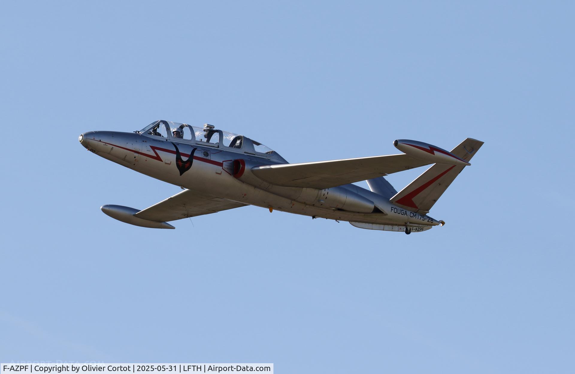 F-AZPF, Fouga CM-175 Zephyr, c/n 28, taking off