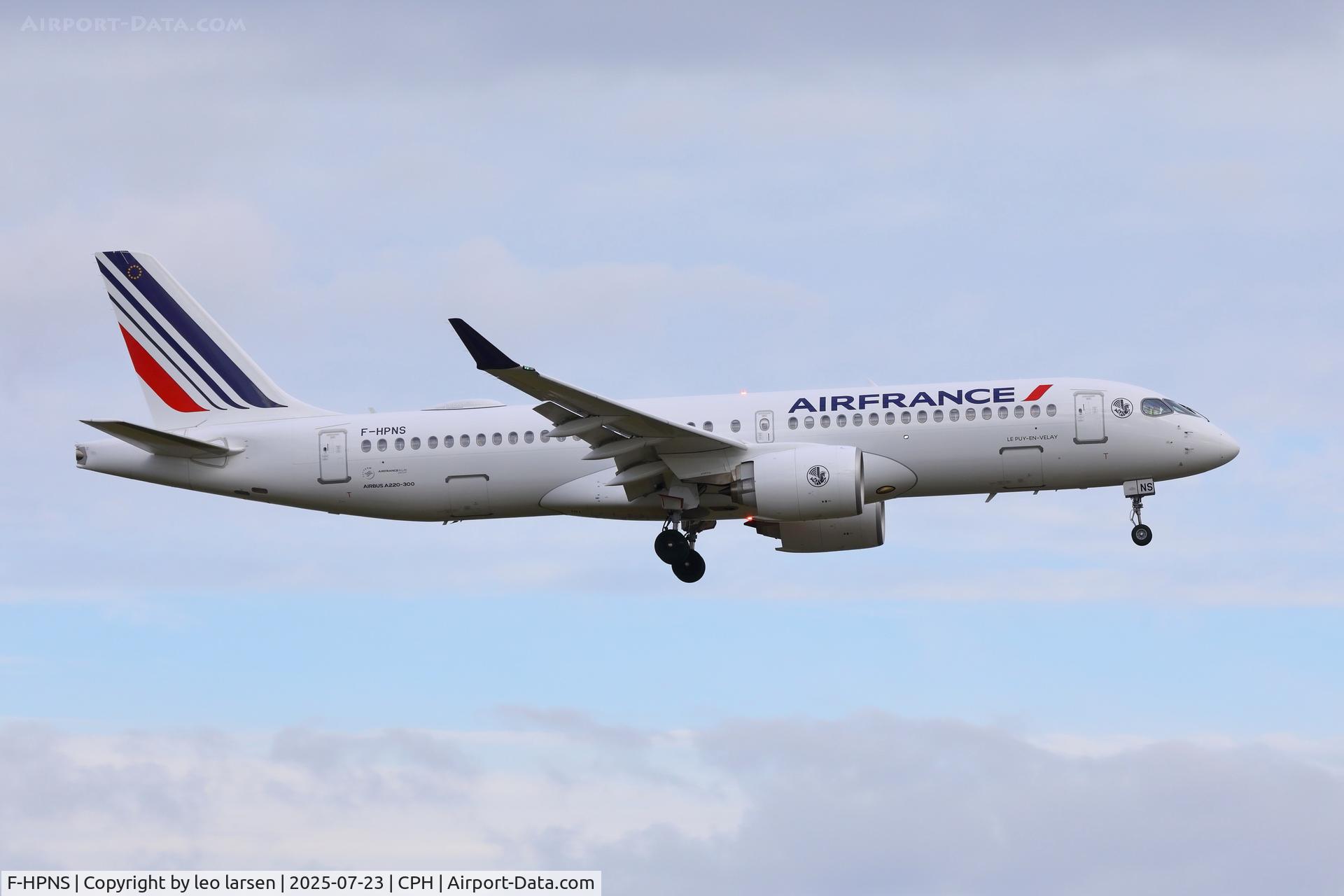 F-HPNS, 2025 Airbus A220-300, c/n 55353, Copenhagen Kastrup 23.7.2025