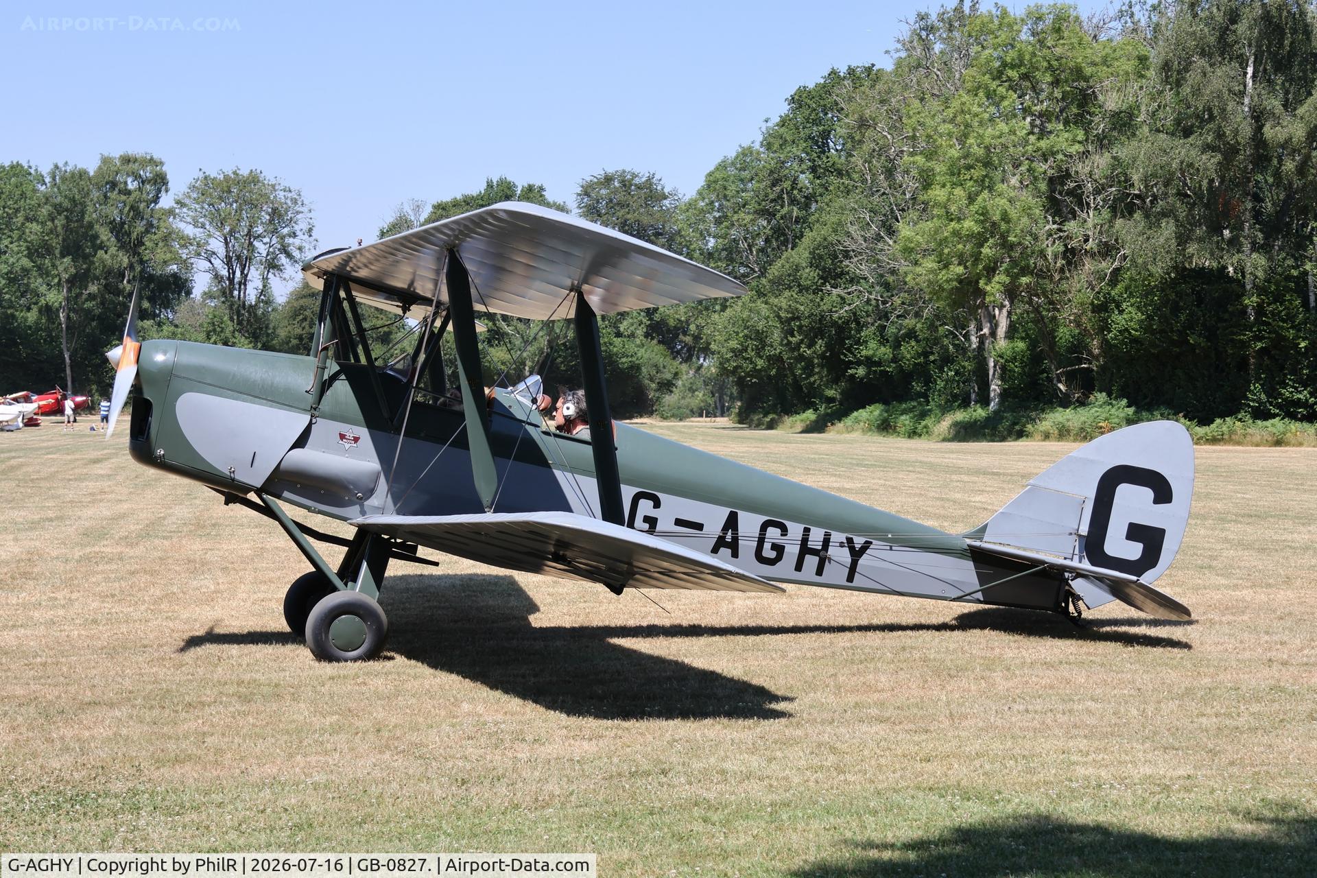 G-AGHY, 1939 De Havilland DH-82A Tiger Moth II, c/n 82292, G-AGHY 1939 DH82A Tiger Moth West Tisted Fly In
