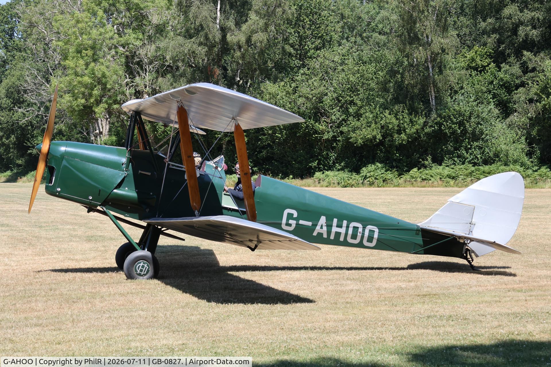 G-AHOO, 1943 De Havilland DH-82A Tiger Moth II, c/n 86149, G-AHOO 1943 DH82A Tiger Moth West Tisted Fly In
