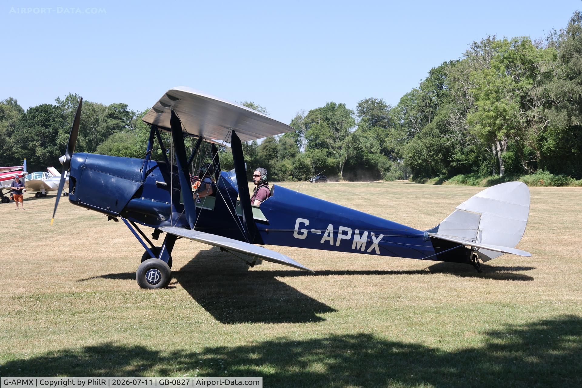 G-APMX, 1942 De Havilland DH-82A Tiger Moth II, c/n 85645, G-APMX 1942 DH82A Tiger Moth West Tisted Fly In
