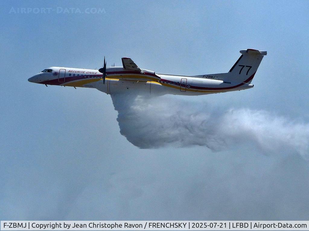 F-ZBMJ, 2020 De Havilland Canada DHC-8-402Q-MR Dash 8 Dash 8, c/n 4609, feu de foret aéroport de Mérignac, RIP Willou et Antho