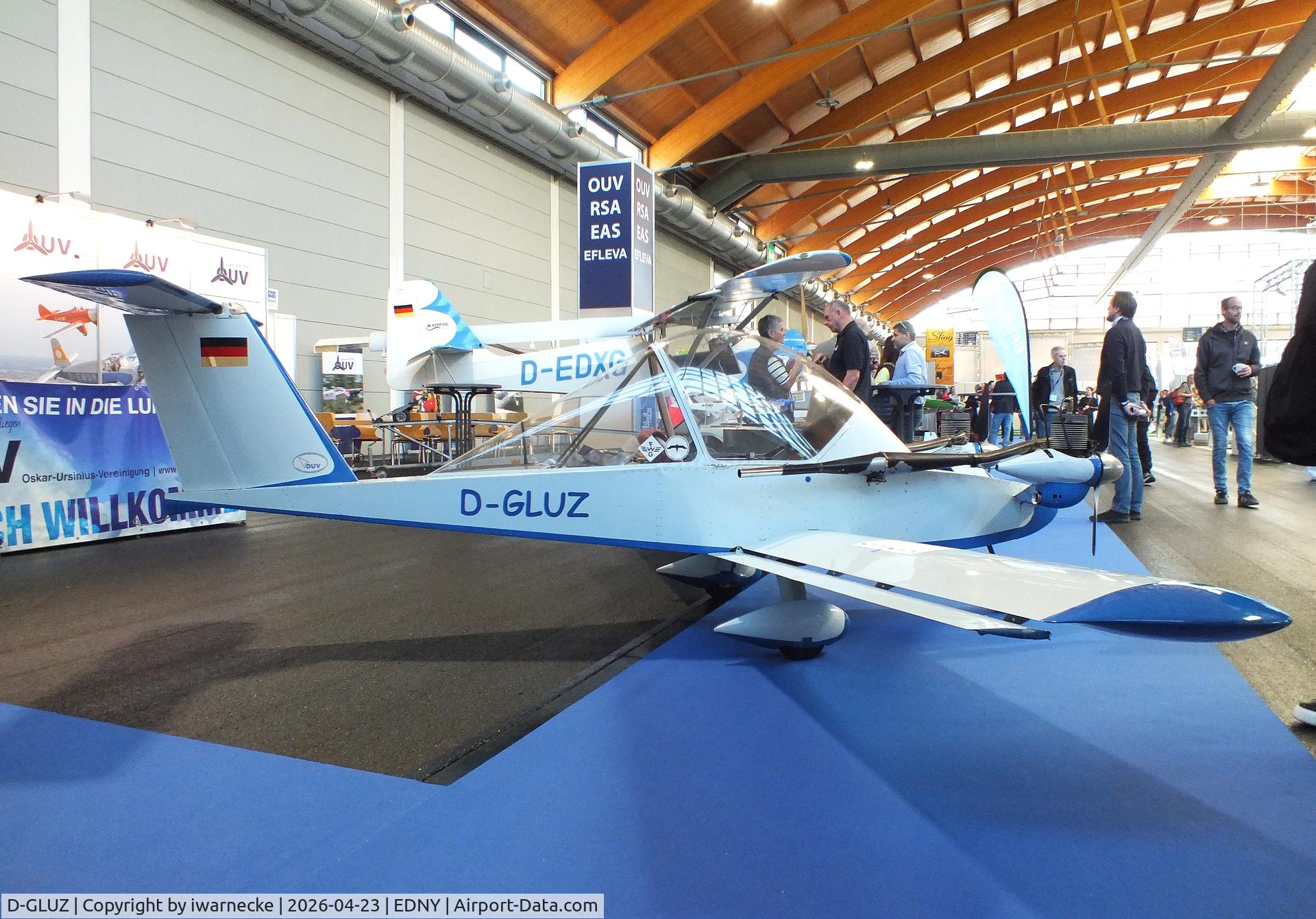 D-GLUZ, Colomban MC-15 Cri-Cri (Cricket), c/n 1646-01, Colomban MC.15 CriCri at the AERO 2026, Friedrichshafen