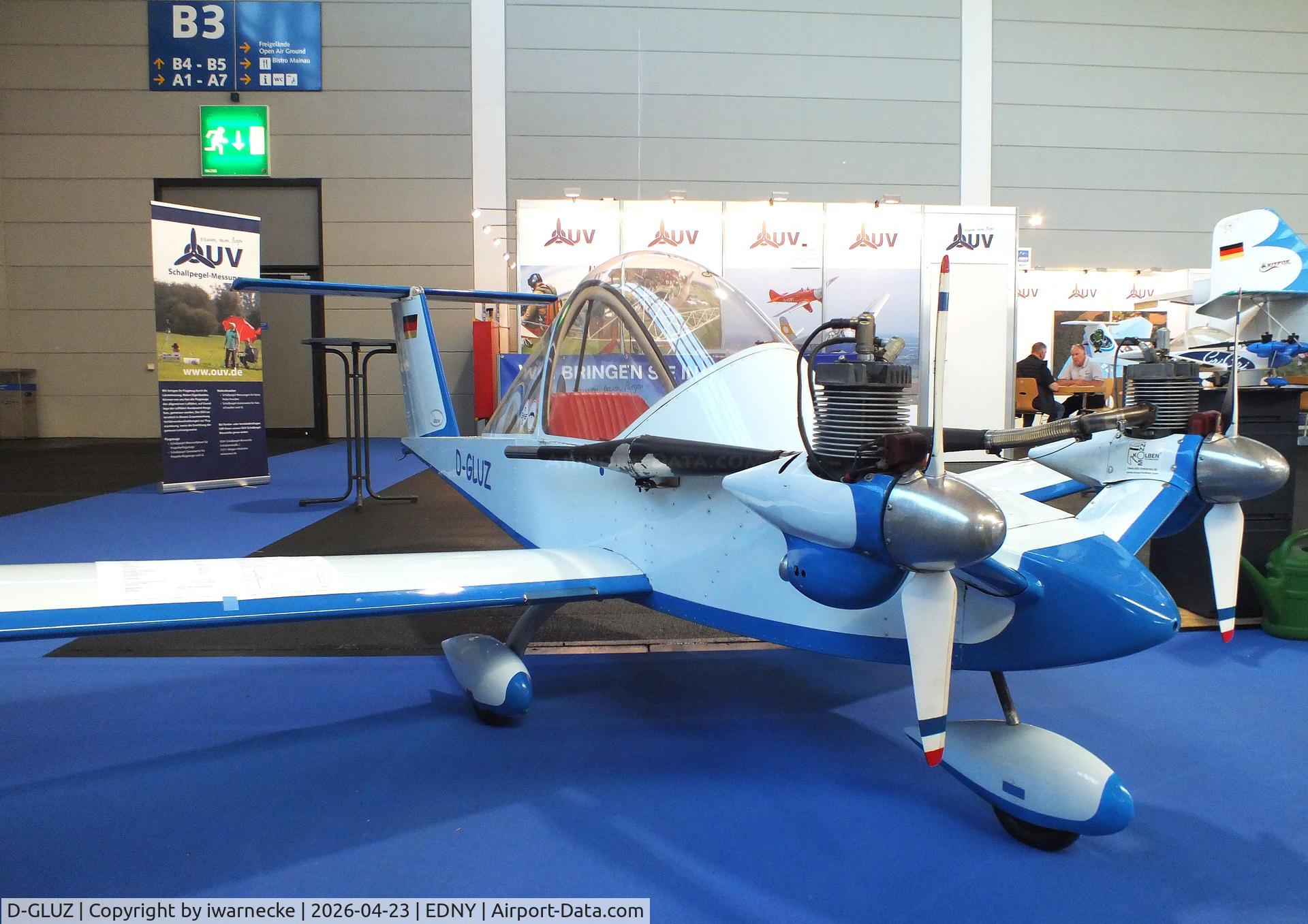 D-GLUZ, Colomban MC-15 Cri-Cri (Cricket), c/n 1646-01, Colomban MC.15 CriCri at the AERO 2026, Friedrichshafen