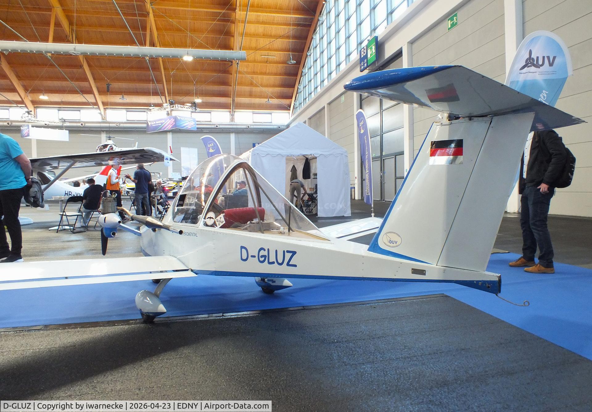 D-GLUZ, Colomban MC-15 Cri-Cri (Cricket), c/n 1646-01, Colomban MC.15 CriCri at the AERO 2026, Friedrichshafen