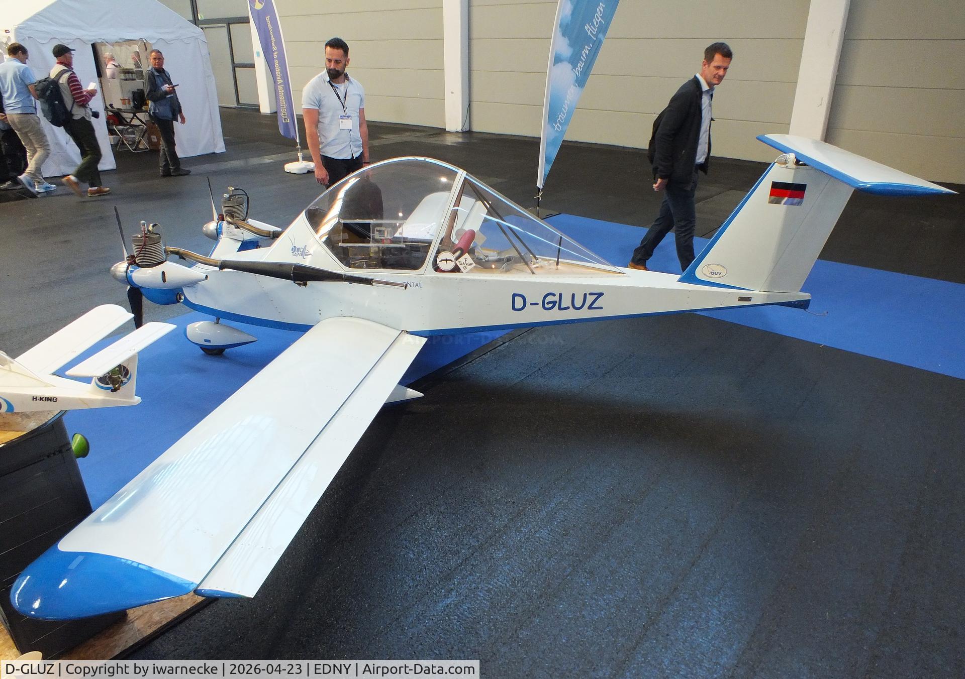 D-GLUZ, Colomban MC-15 Cri-Cri (Cricket), c/n 1646-01, Colomban MC.15 CriCri at the AERO 2026, Friedrichshafen