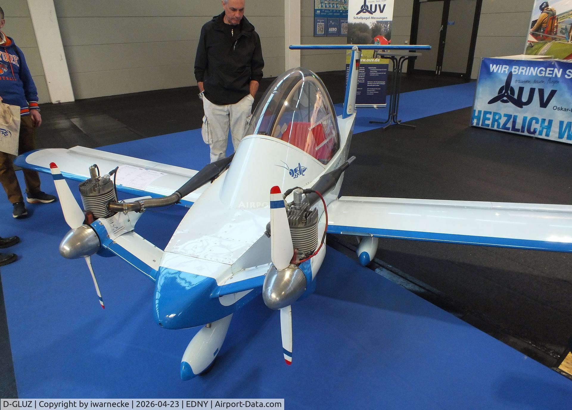 D-GLUZ, Colomban MC-15 Cri-Cri (Cricket), c/n 1646-01, Colomban MC.15 CriCri at the AERO 2026, Friedrichshafen