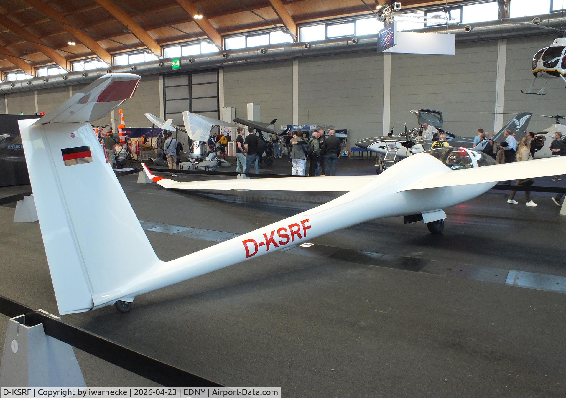 D-KSRF, Dg Flugzeugbau DG-1001M, c/n 10-219M25, DG Flugzeugbau DG-1001M at the AERO 2026, Friedrichshafen