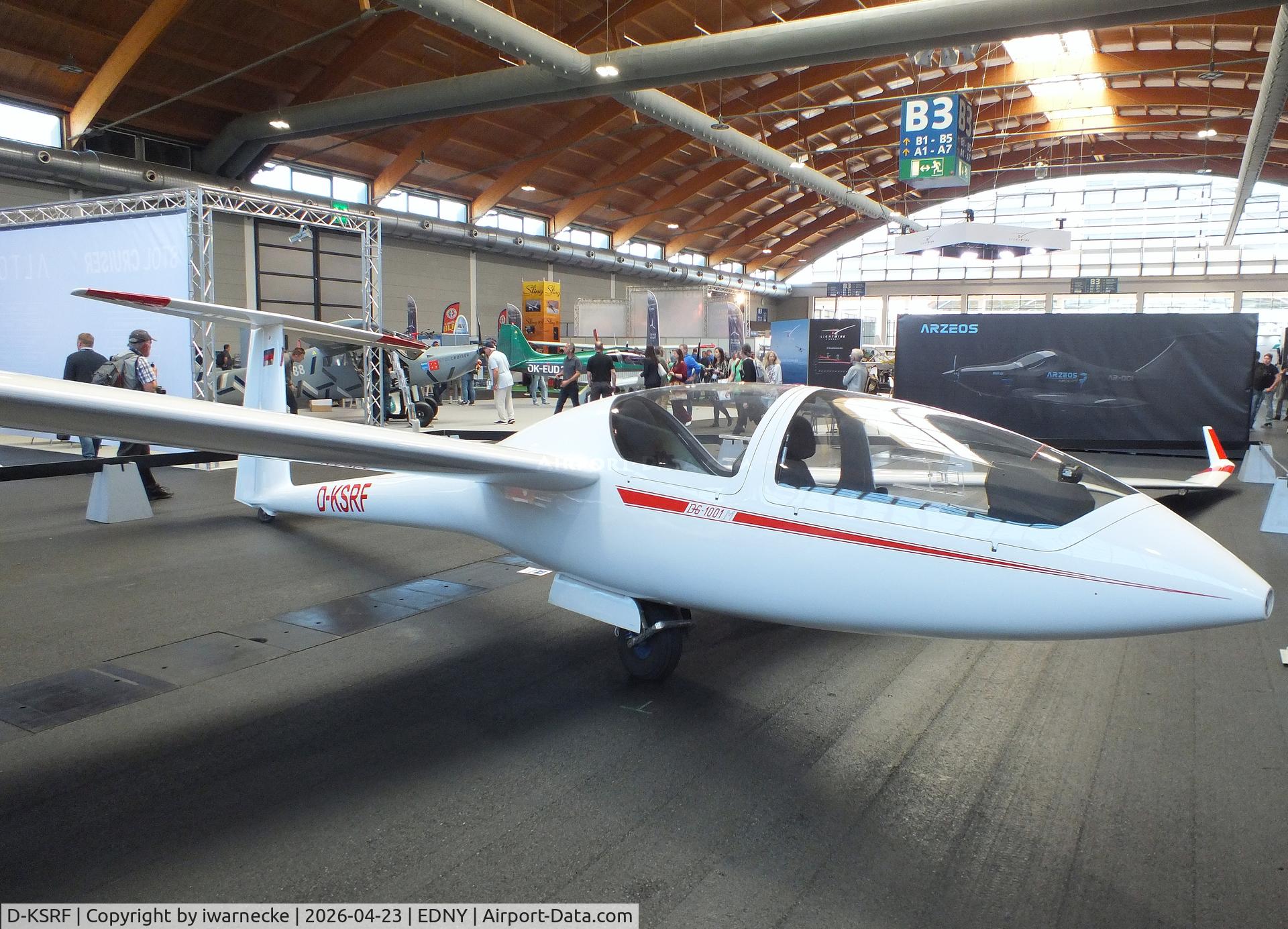 D-KSRF, Dg Flugzeugbau DG-1001M, c/n 10-219M25, DG Flugzeugbau DG-1001M at the AERO 2026, Friedrichshafen