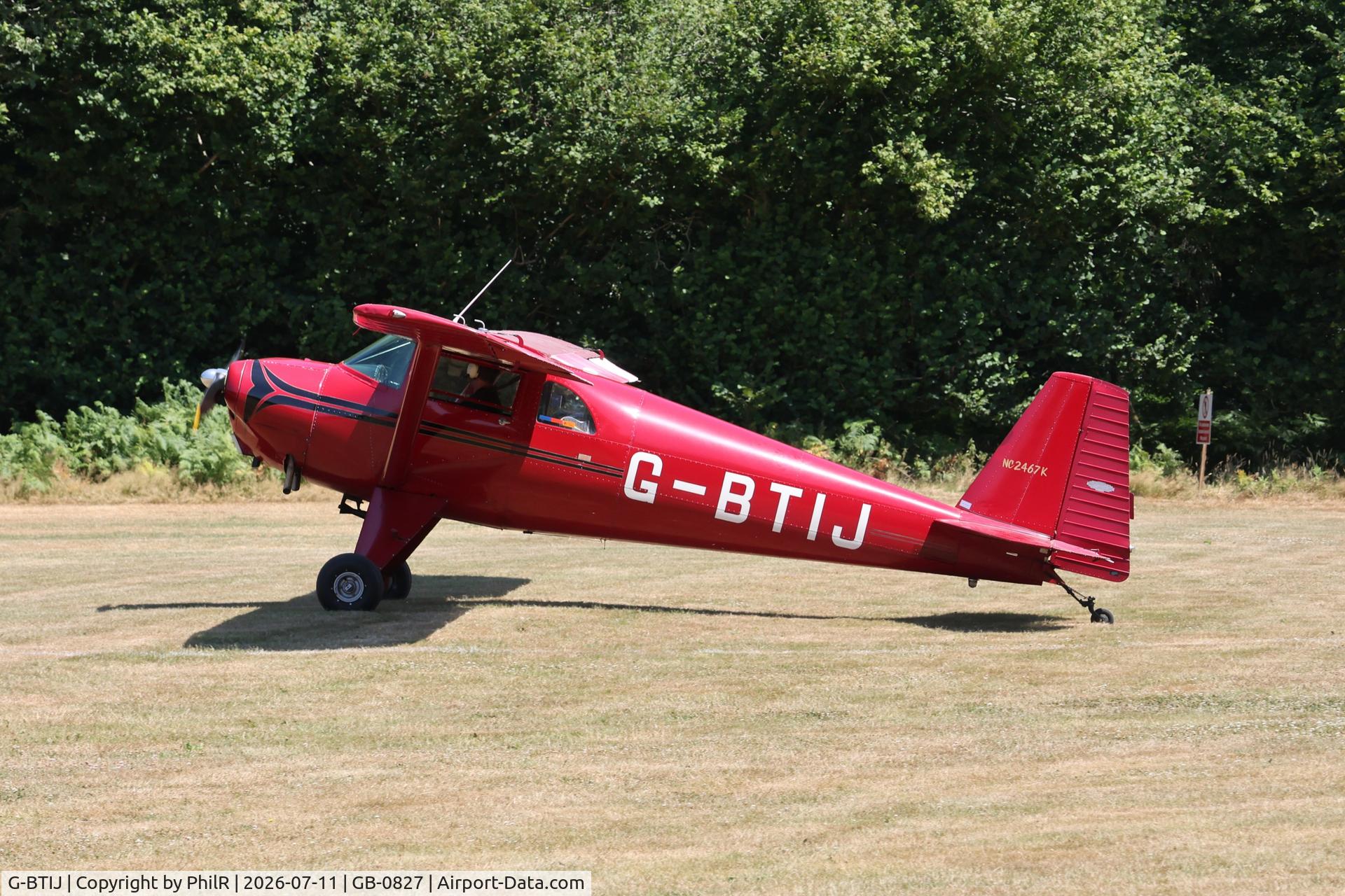G-BTIJ, 1947 Luscombe 8E Silvaire, c/n 5194, G-BTIJ 1947 Luscomber 8E Silvaire Deluxe West Tisted Fly In 