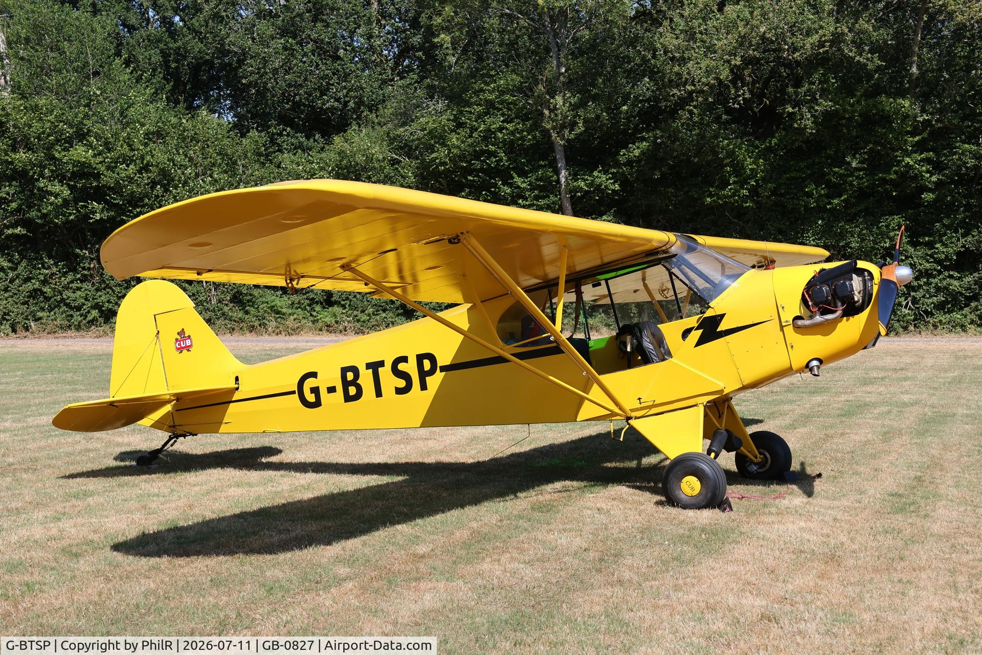 G-BTSP, 1941 Piper J3C-65 Cub Cub, c/n 7647, G-BTSP 1941 Piper J3C-65 Cub West Tisted Fly In
