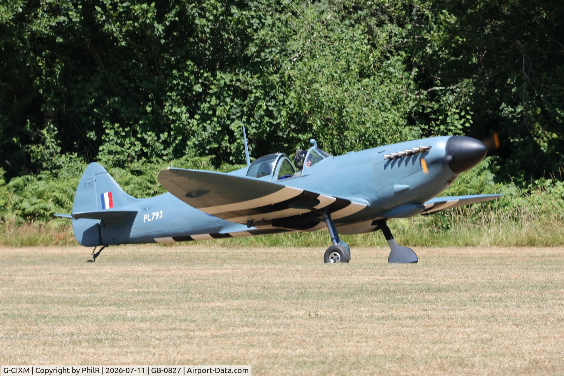 G-CIXM, 2016 Supermarine Aircraft Spitfire Mk.26, c/n PFA 324-14509, G-CIXM 'PL793' 2017 Spitfire Mk 26 West Tisted Fly In 
