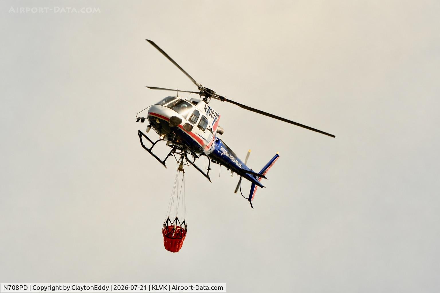N708PD, 2008 Eurocopter AS-350B-3 Ecureuil Ecureuil, c/n 4390, Pleasanton Little Fire in California 2026