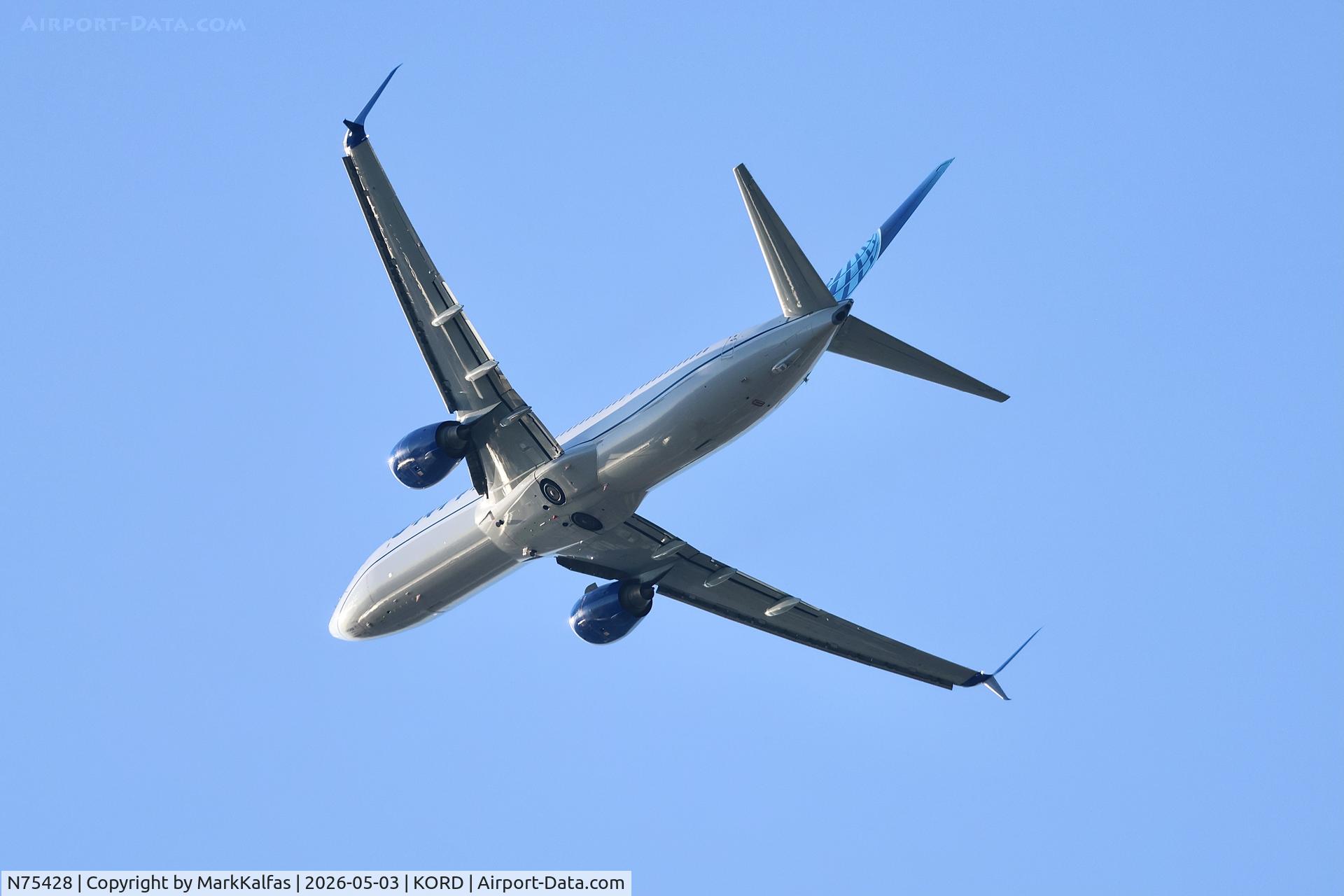 N75428, 2008 Boeing 737-924/ER, c/n 31633, B739 United Airlines Boeing 737-924ER N75428 departing 28R KORD
