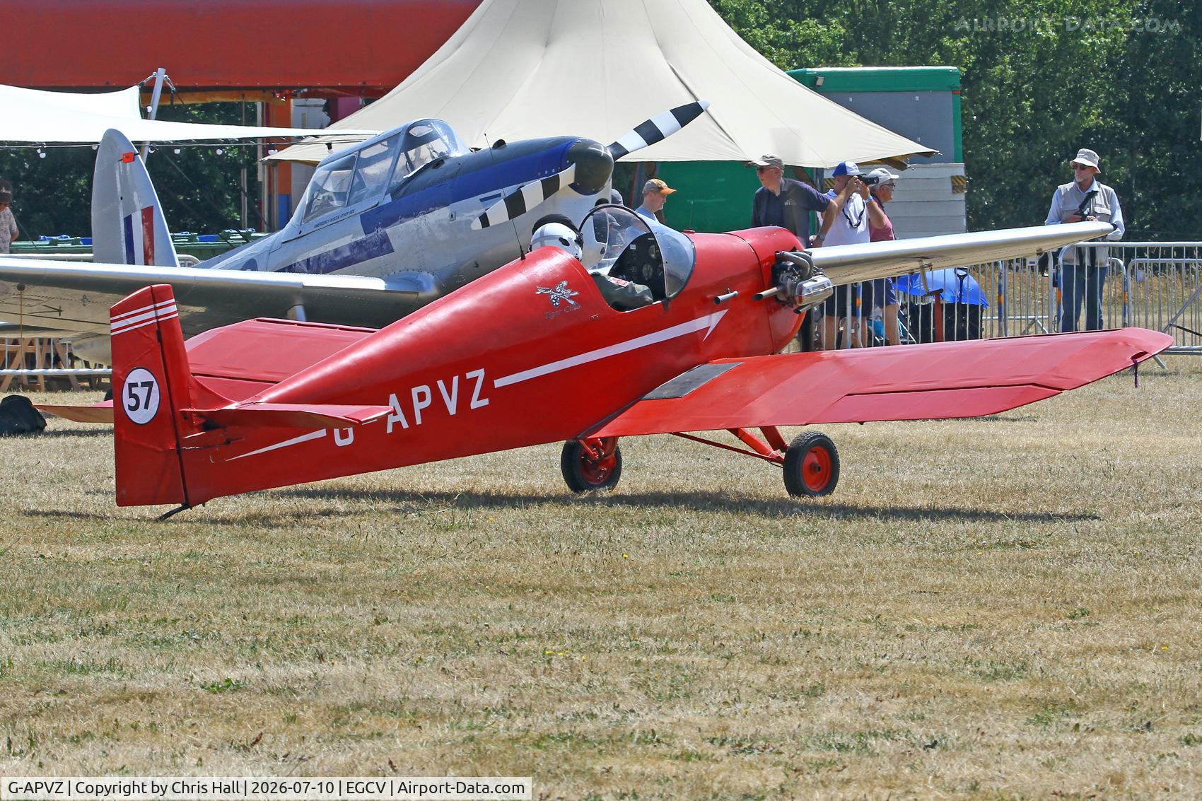 G-APVZ, 1960 Rollason Druine D.31 Turbulent, c/n PFA 545, Sleapkosh 26, day 1, 10/07/26