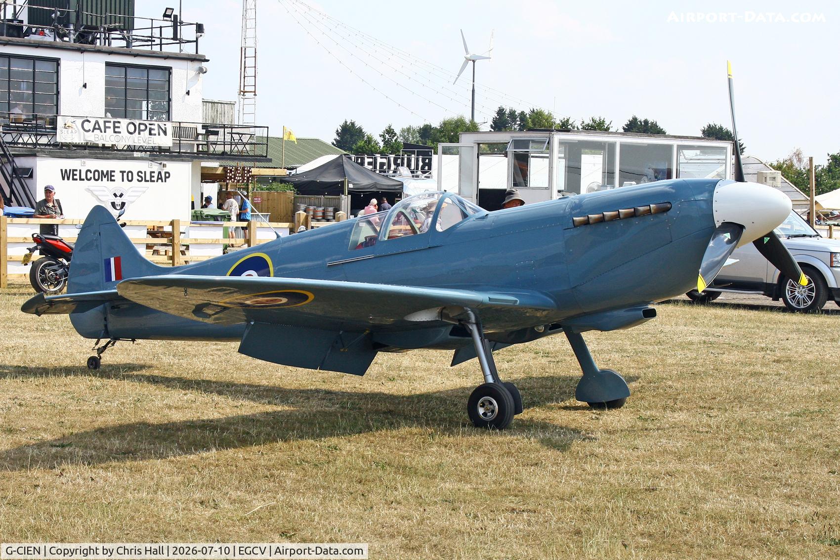 G-CIEN, 2014 Supermarine Aircraft Spitfire Mk.26, c/n PFA 324-14492, Sleapkosh 26, day 1, 10/07/26