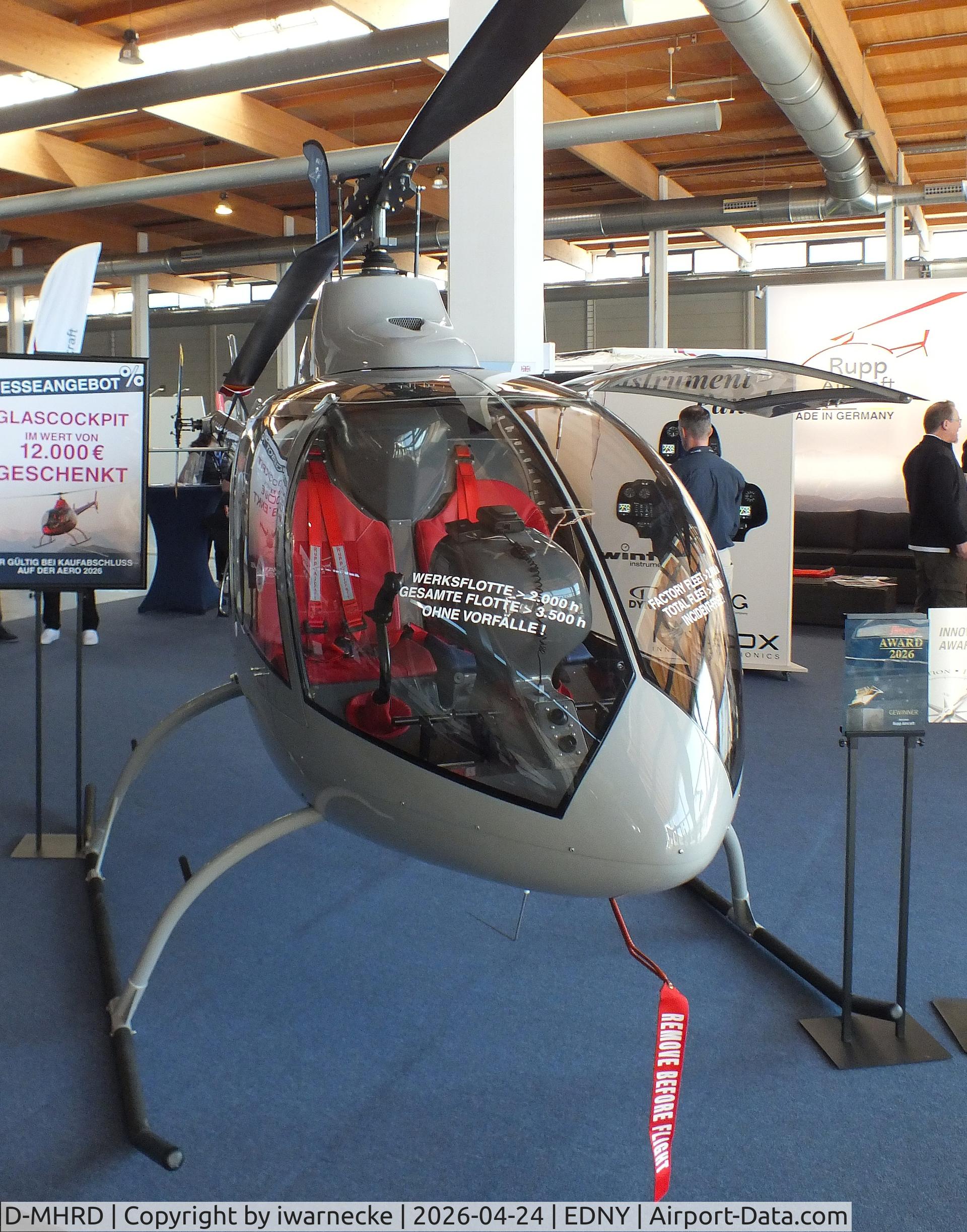 Aircraft D-MHRD, 2026 Rupp Phönix FR 200, c/n 009, Rupp Phönix FR 200 at the AERO 2026, Friedrichshafen, at EDNY, photo by iwarnecke