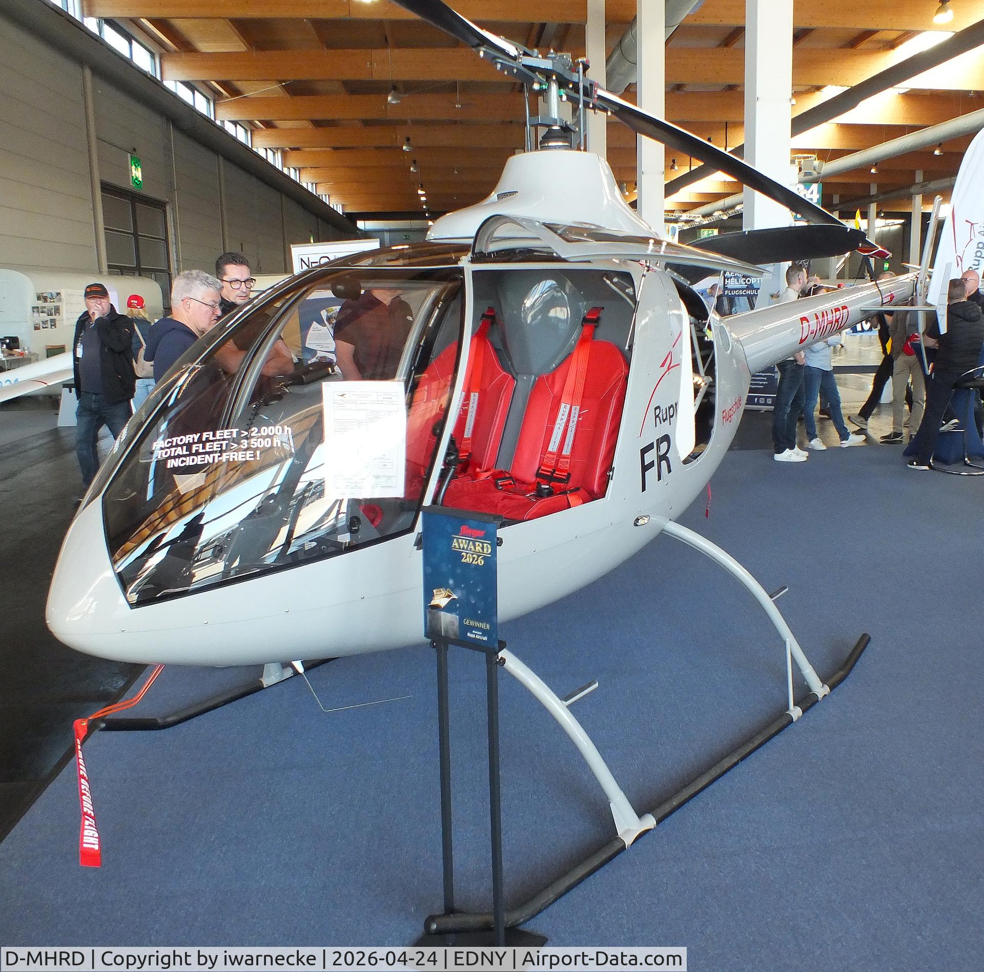 Aircraft D-MHRD, 2026 Rupp Phönix FR 200, c/n 009, Rupp Phönix FR 200 at the AERO 2026, Friedrichshafen, at EDNY, photo by iwarnecke
