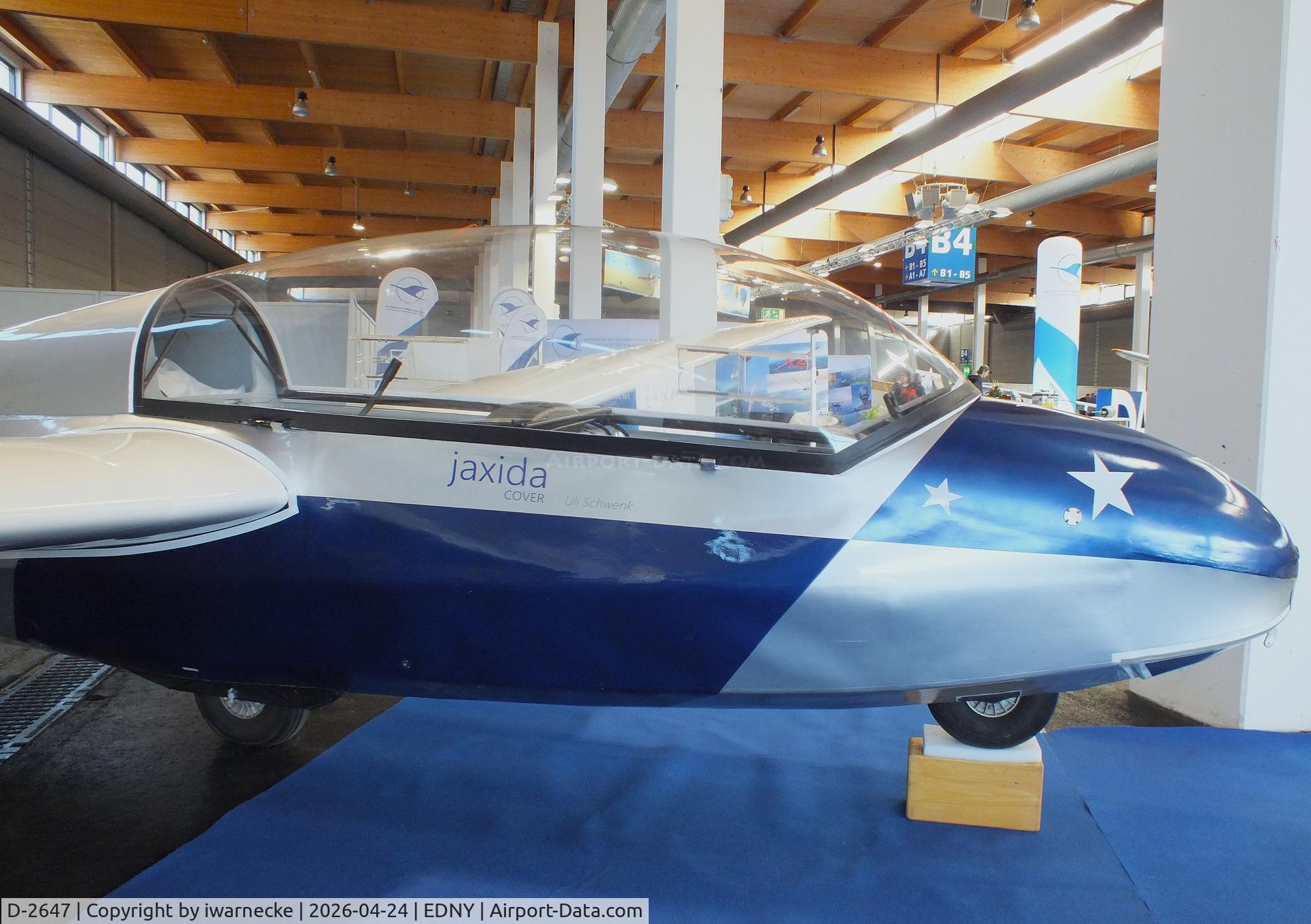 Aircraft D-2647, 1978 Schleicher ASK-13, c/n .13600, Schleicher ASK-13 at the AERO 2026, Friedrichshafen, at EDNY, photo by iwarnecke