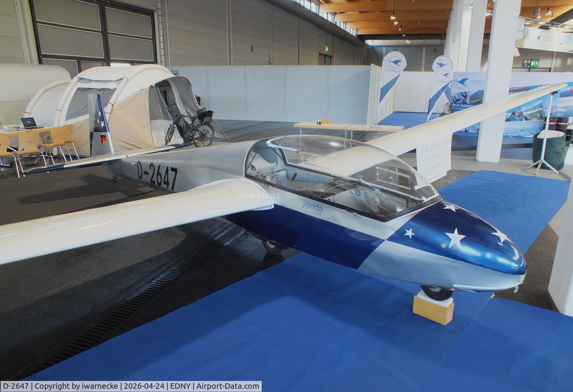 Aircraft D-2647, 1978 Schleicher ASK-13, c/n .13600, Schleicher ASK-13 at the AERO 2026, Friedrichshafen, at EDNY, photo by iwarnecke