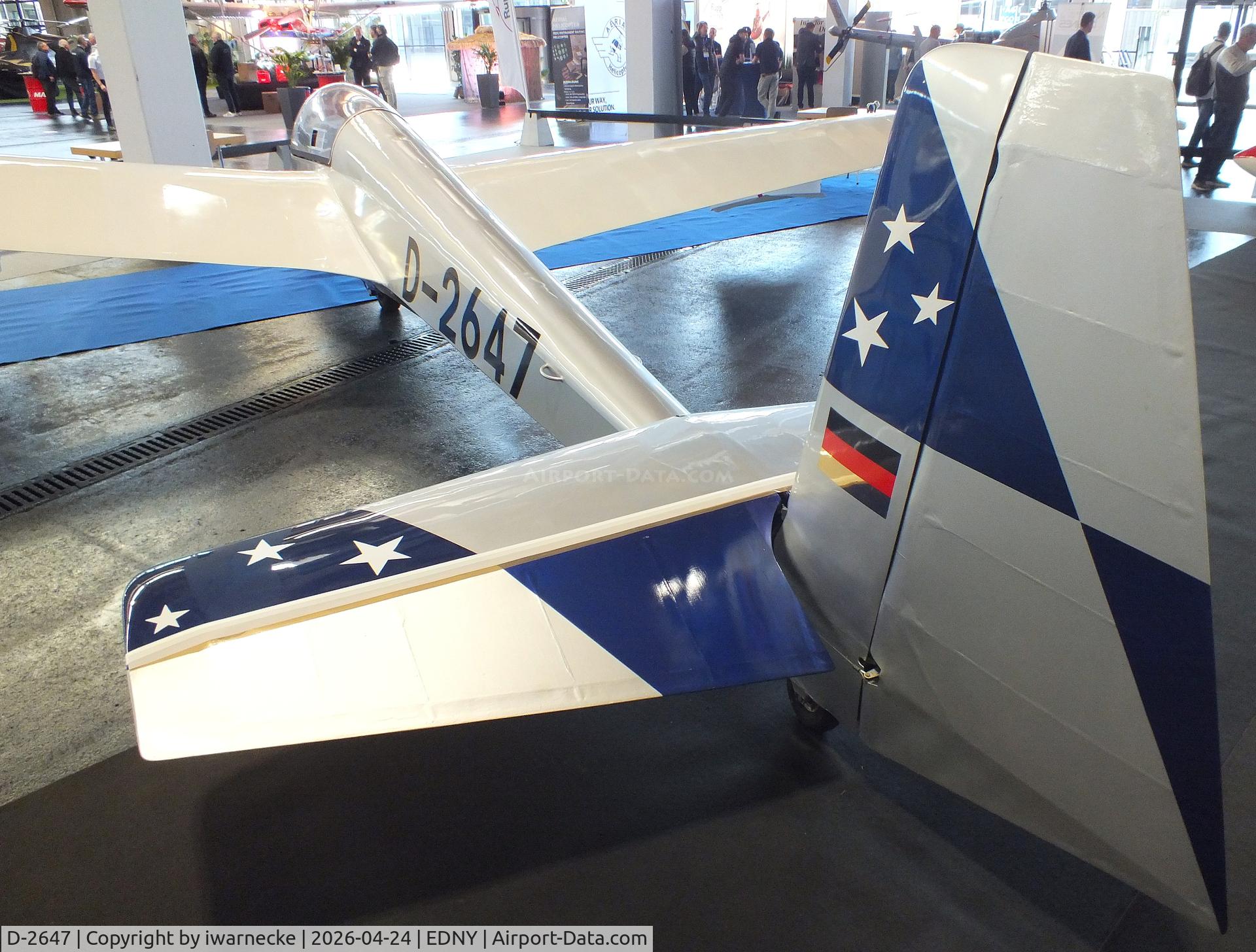 Aircraft D-2647, 1978 Schleicher ASK-13, c/n .13600, Schleicher ASK-13 at the AERO 2026, Friedrichshafen, at EDNY, photo by iwarnecke