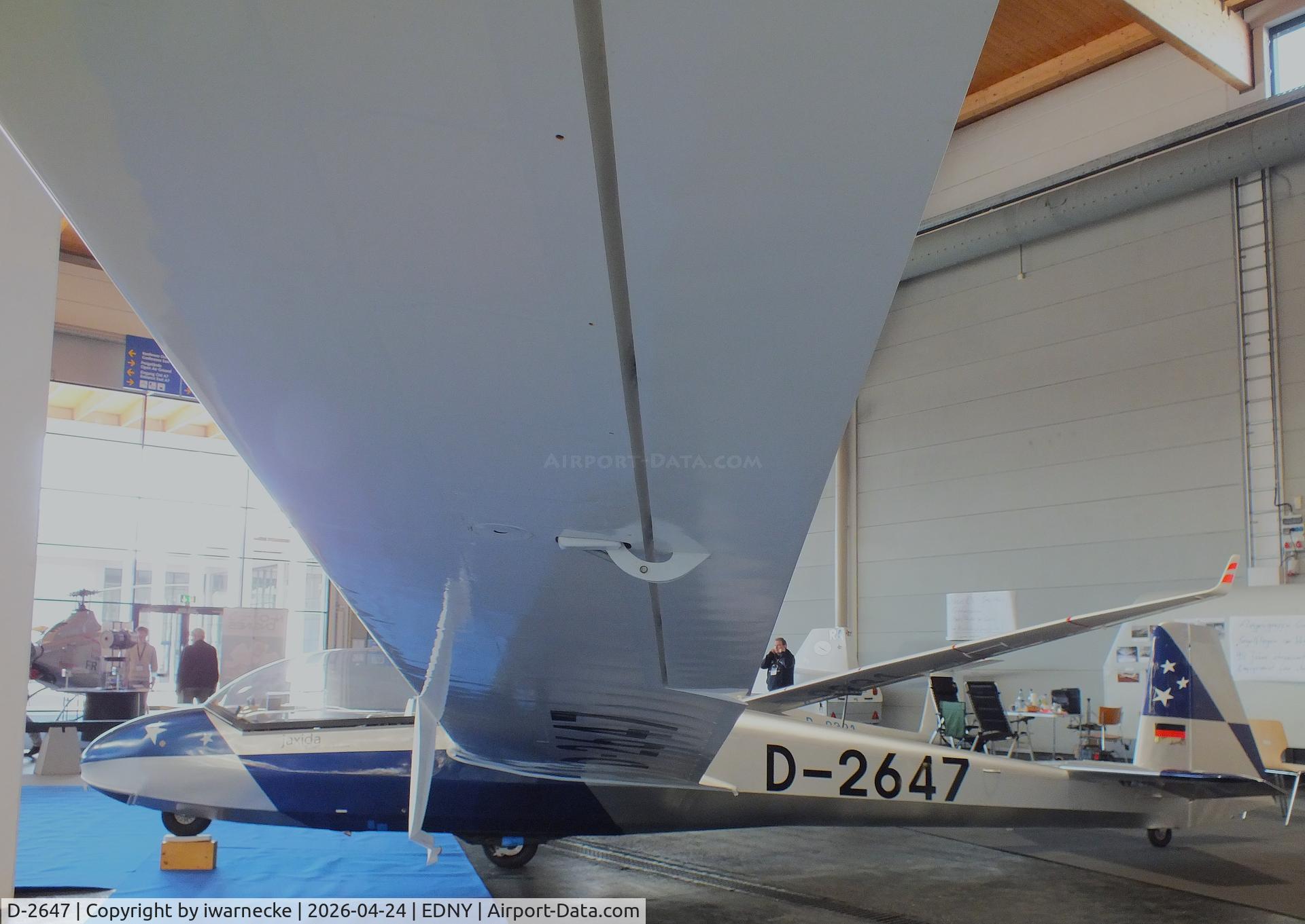 Aircraft D-2647, 1978 Schleicher ASK-13, c/n .13600, Schleicher ASK-13 at the AERO 2026, Friedrichshafen, at EDNY, photo by iwarnecke