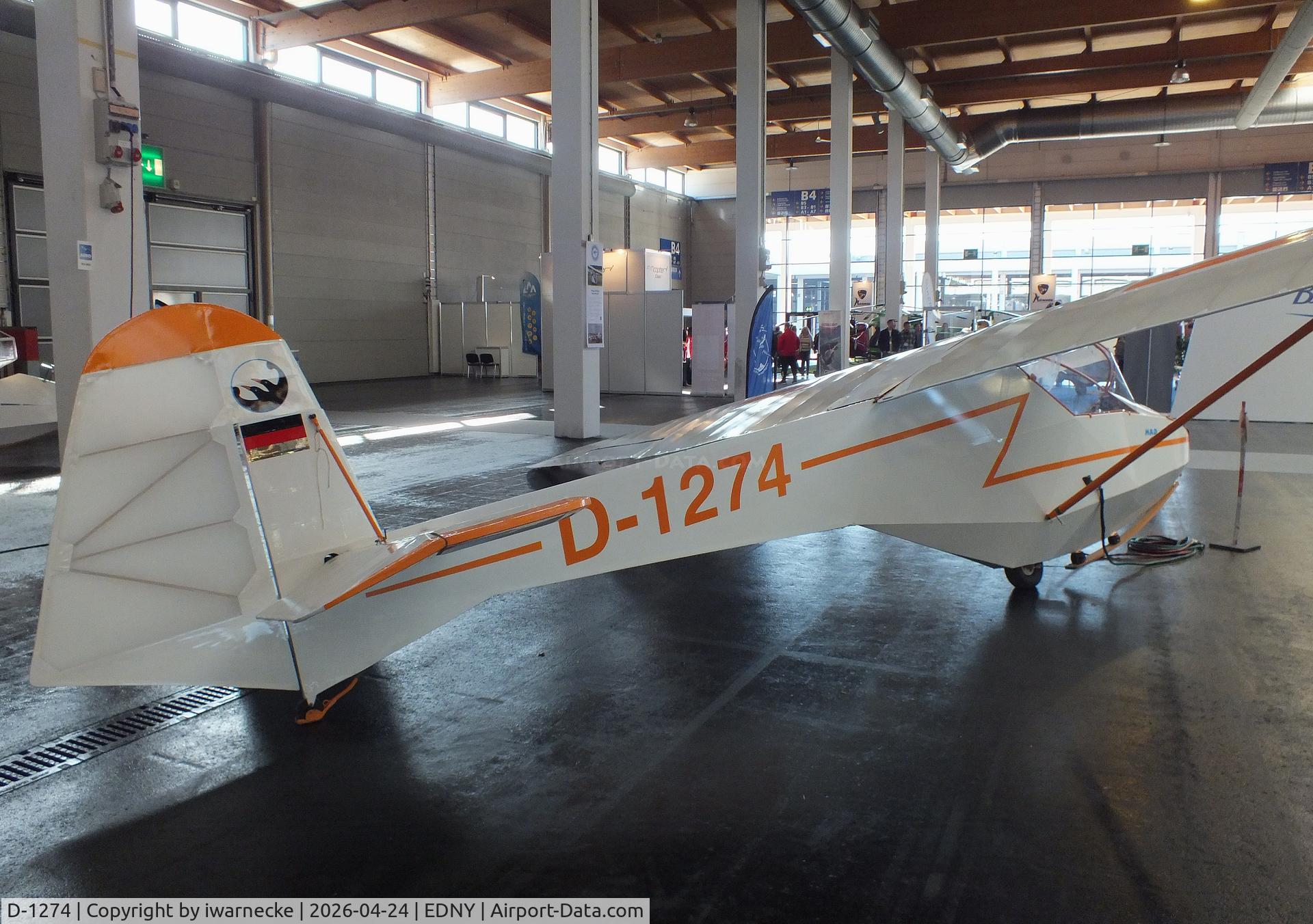 D-1274, Wolf Hirth Doppelraab V, c/n 1, Wolf Hirth Doppelraab V at the AERO 2026, Friedrichshafen